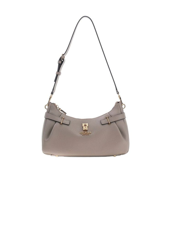 Guess 100% Polyurethane shoulder bag in taupe — view 4
