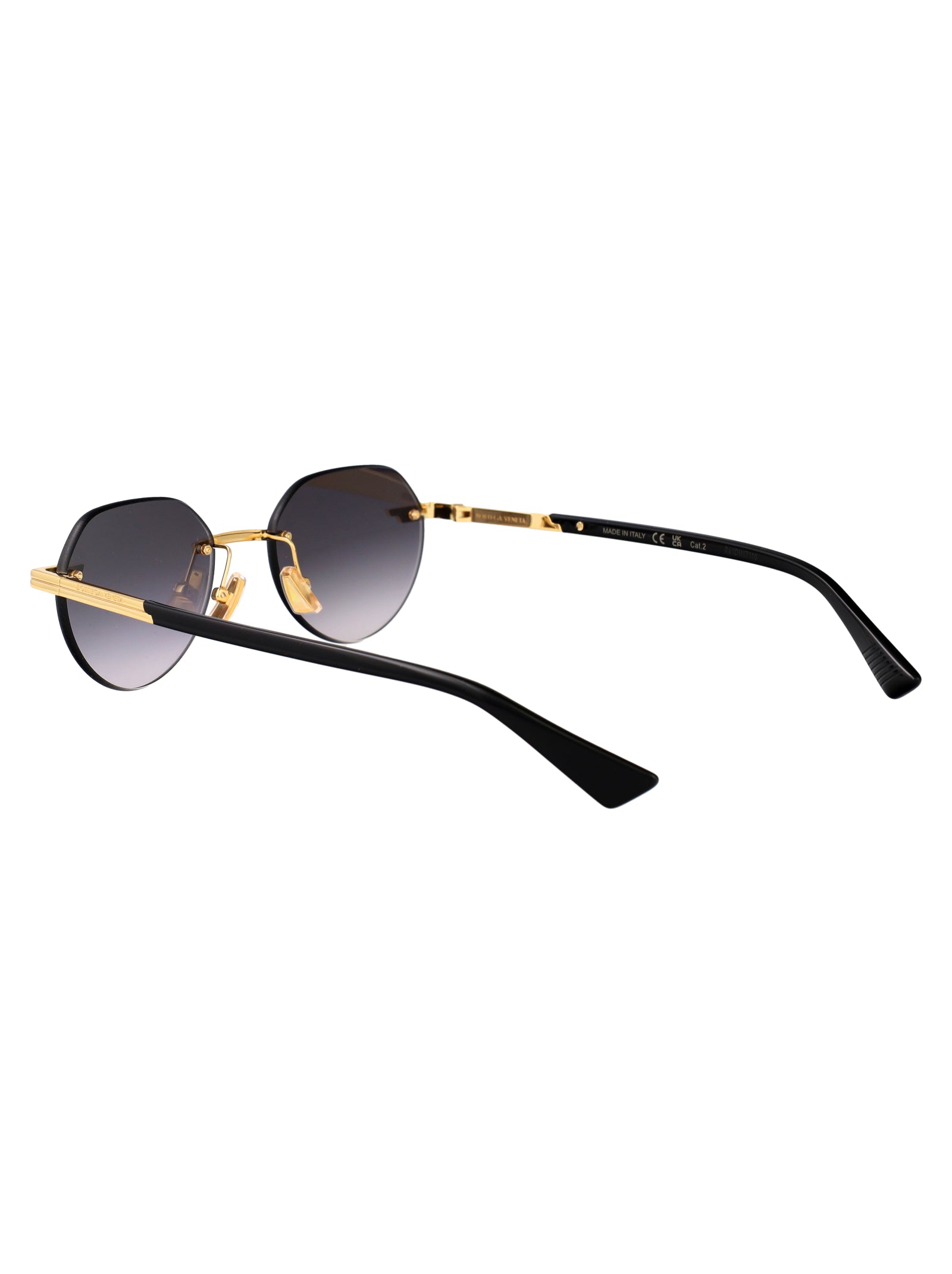 Bv1379s 001 Gold-gold-grey Metal Sunglasses
