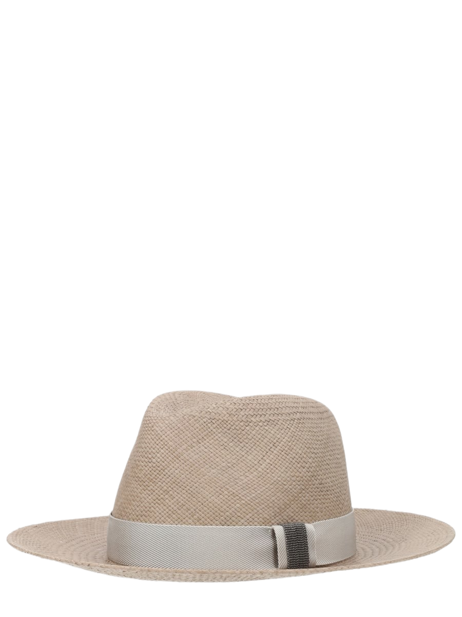 Straw Fedora Beige Hay Hat