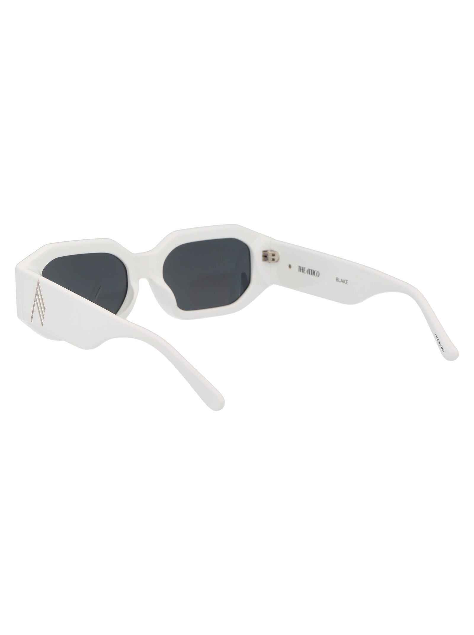 Attico45c3sun C3 White/silver/grey Acetate Sunglasses
