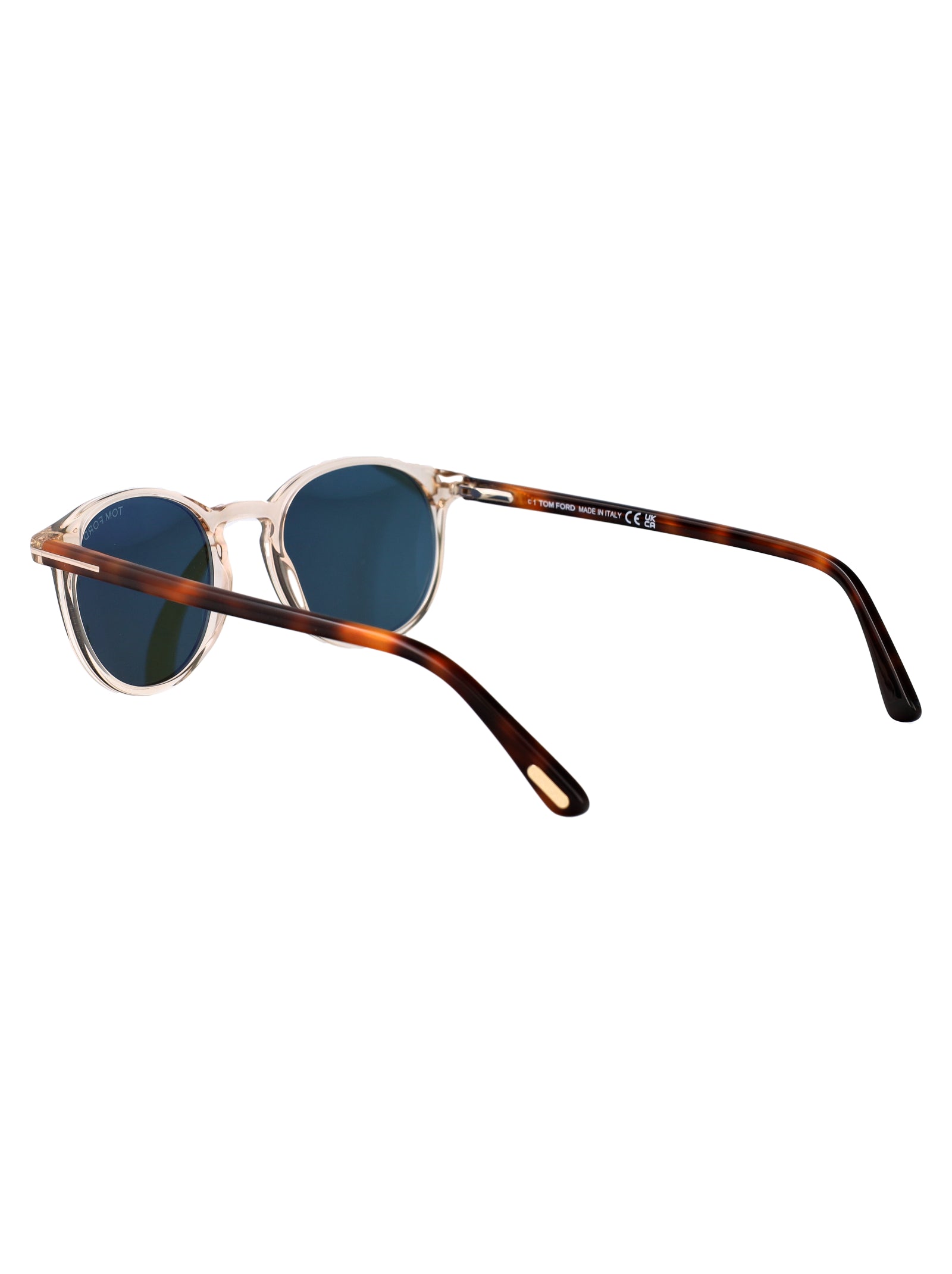 Ft0539 45n Marrone Chiaro Luc / Verde Acetate Sunglasses
