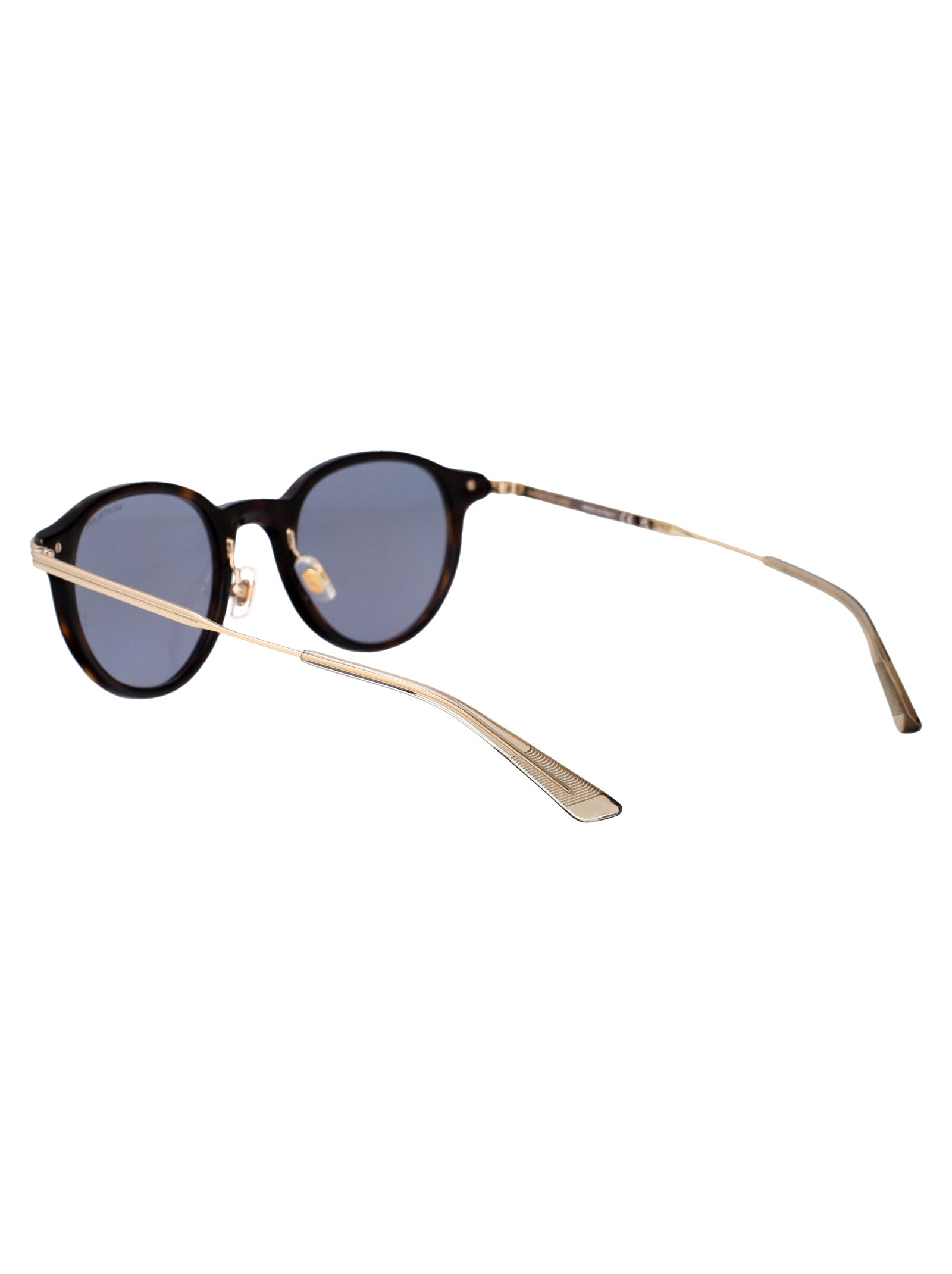 Havana-gold-light Blue Metal Sunglasses