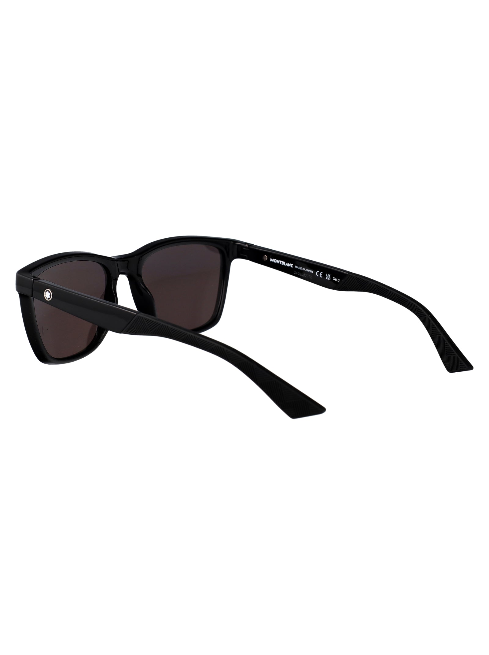 Black-black-grey Injected Sunglasses