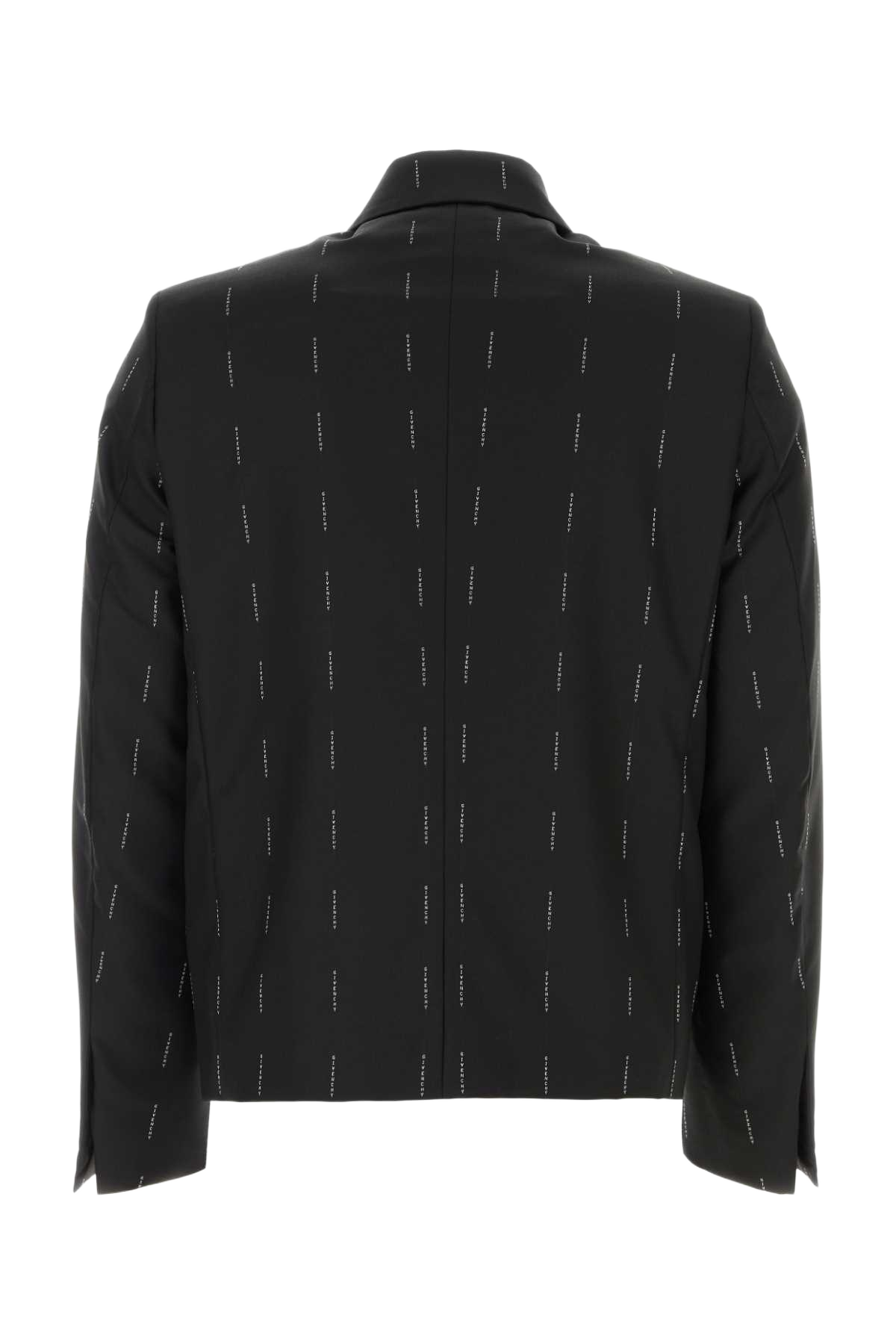 Embroidered Twill Blazer Black Exterior: Wool Lining: Cupro Giacche E Gilet