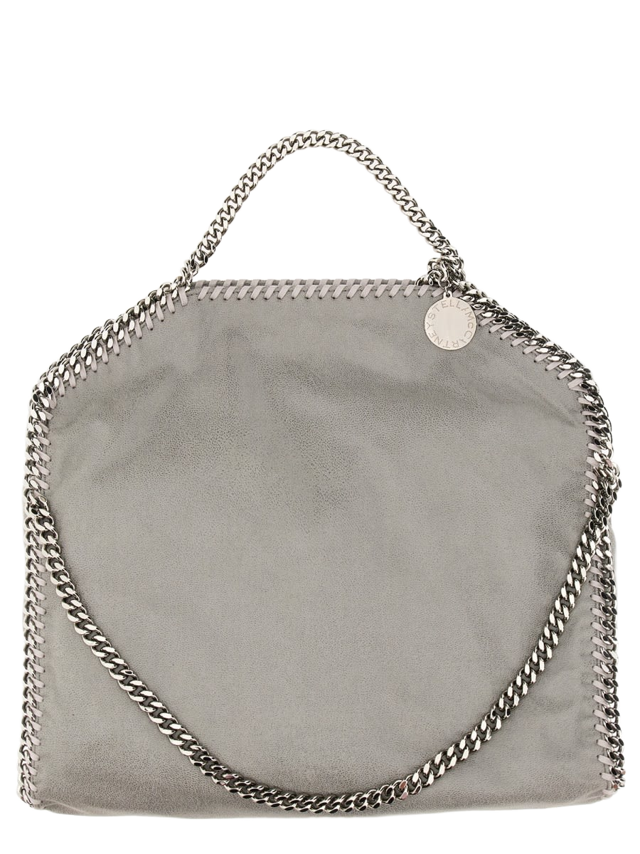 Falabella Fold Over Tote Bag Grey Polyester Shoulder