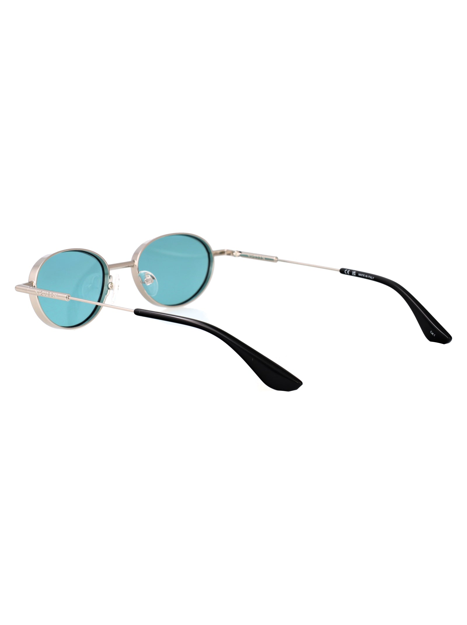 Am0523s 003 Silver-silver-green Metal Sunglasses