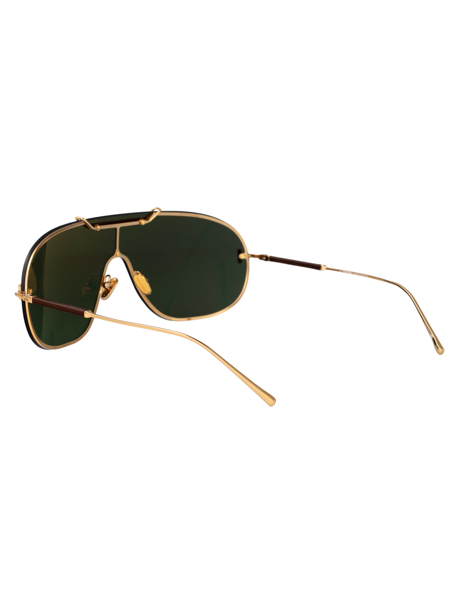 Ft1309 30n Oro Carico Lucido / Verde Metal Sunglasses