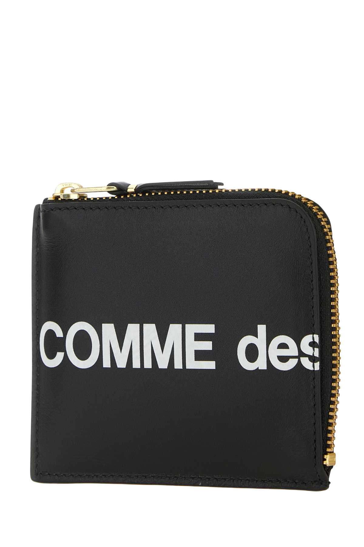 Black Leather Coin Case Portafogli