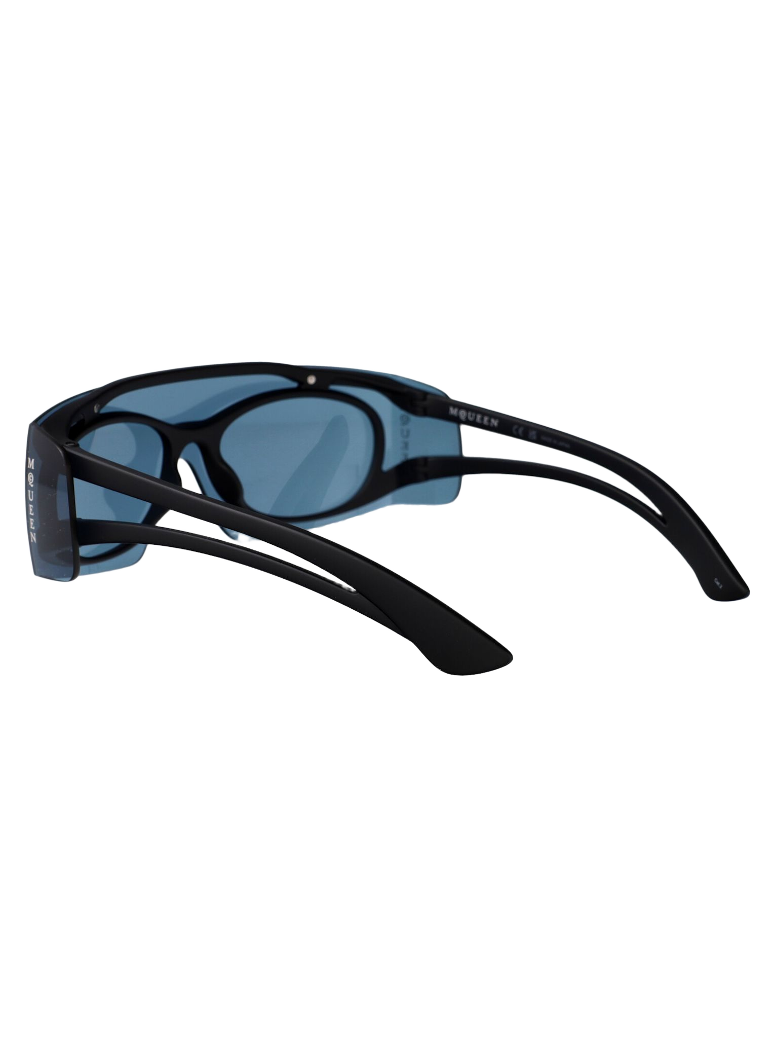 Am0489s Black-black-blue Injected Sunglasses