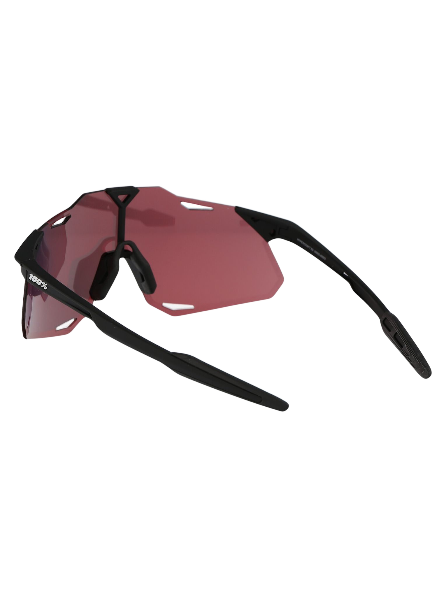 Hypercraft Xs Soft Tact Black - Hiper Red Multilayer Mirror Lens Acetate Sunglasses