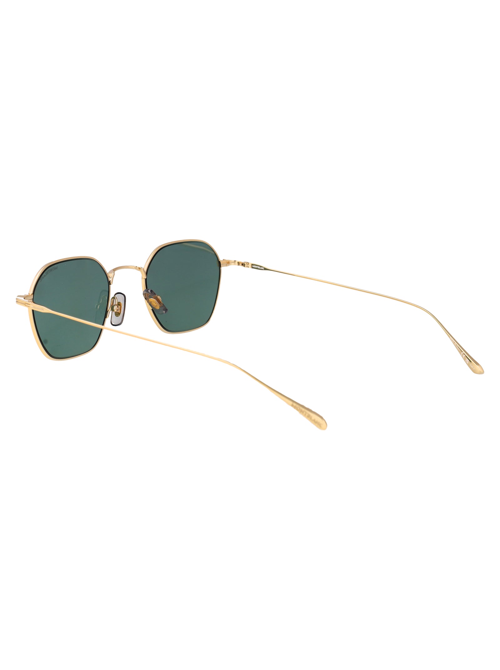 Mb0472s 004 Gold-gold-green Metal Sunglasses