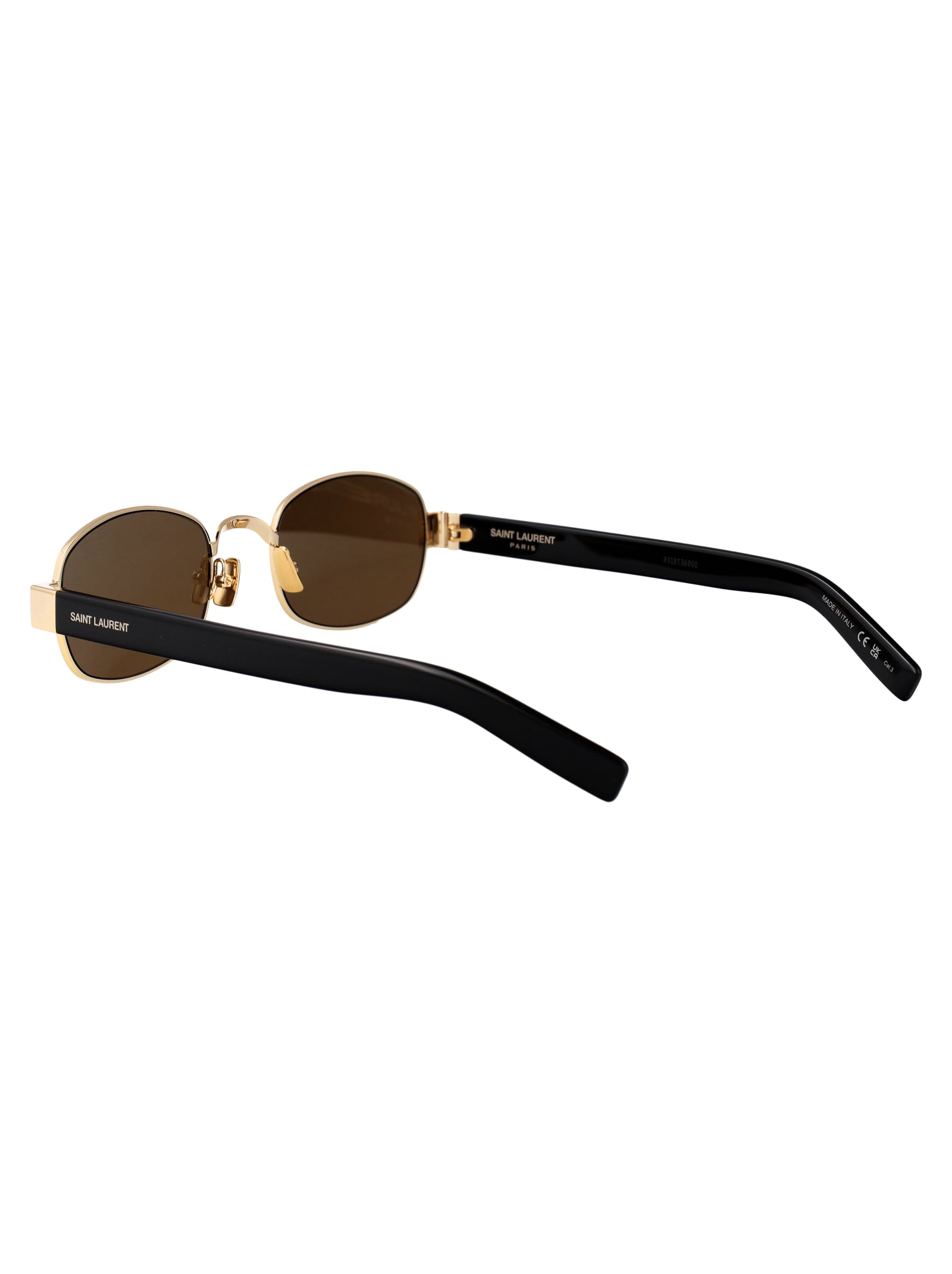 Sl 706 001 Gold-black-brown Metal Sunglasses