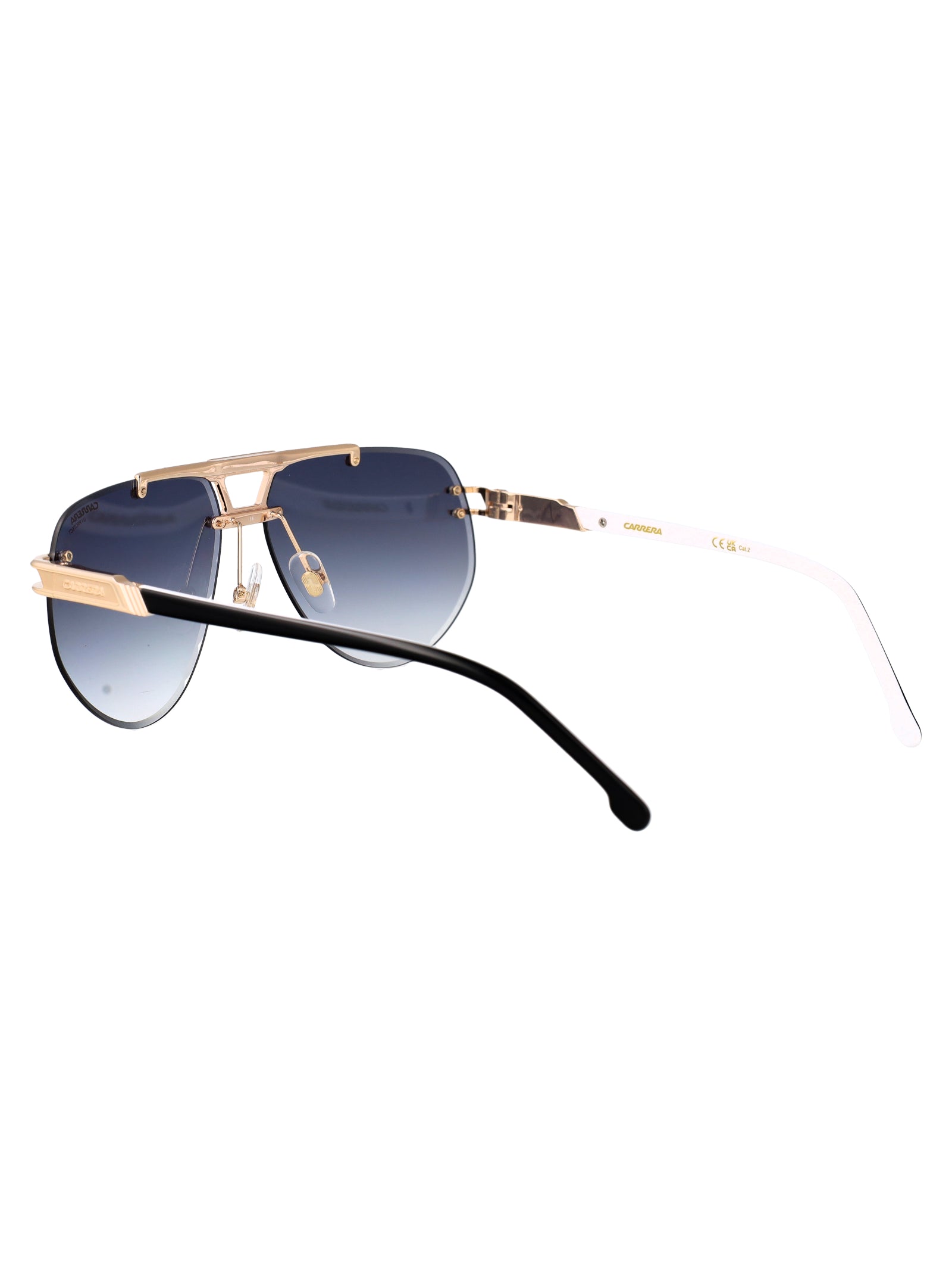 Carrera 1087-S 80s Black White Metal Sunglasses