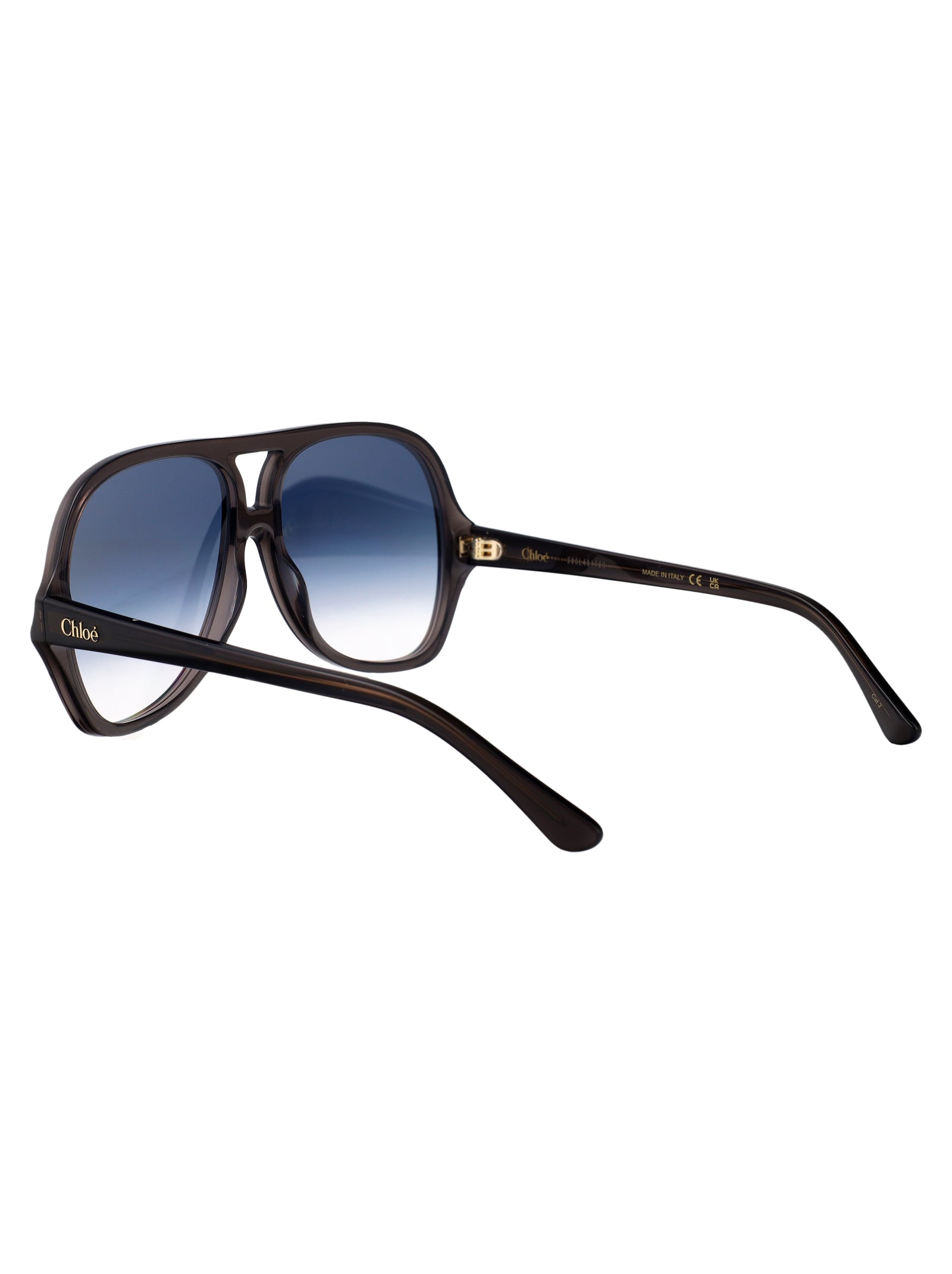Grey-grey-blue Recycled Acetate Sunglasses