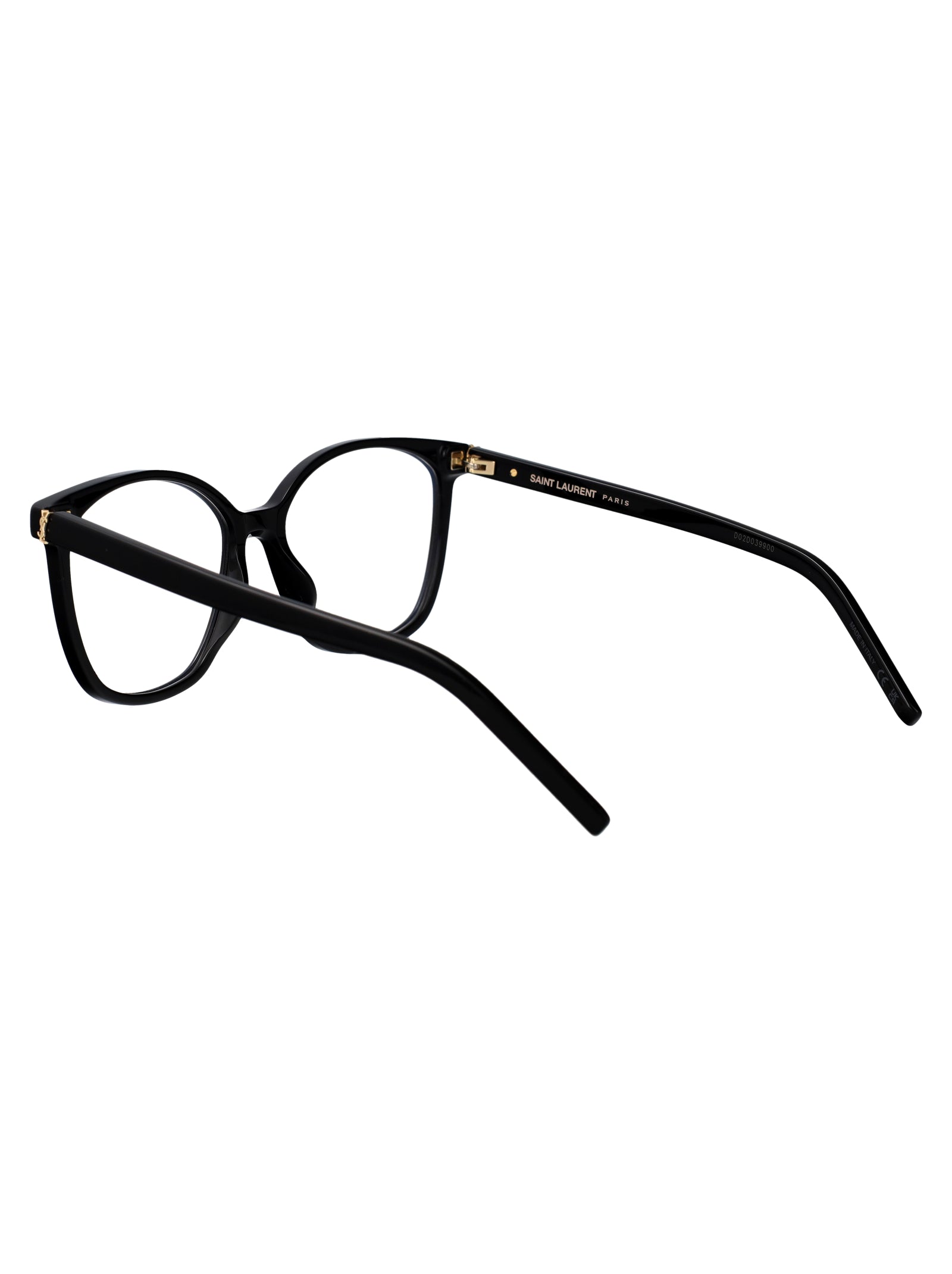 Sl M162 001 Black-black-transparent Acetate Optical