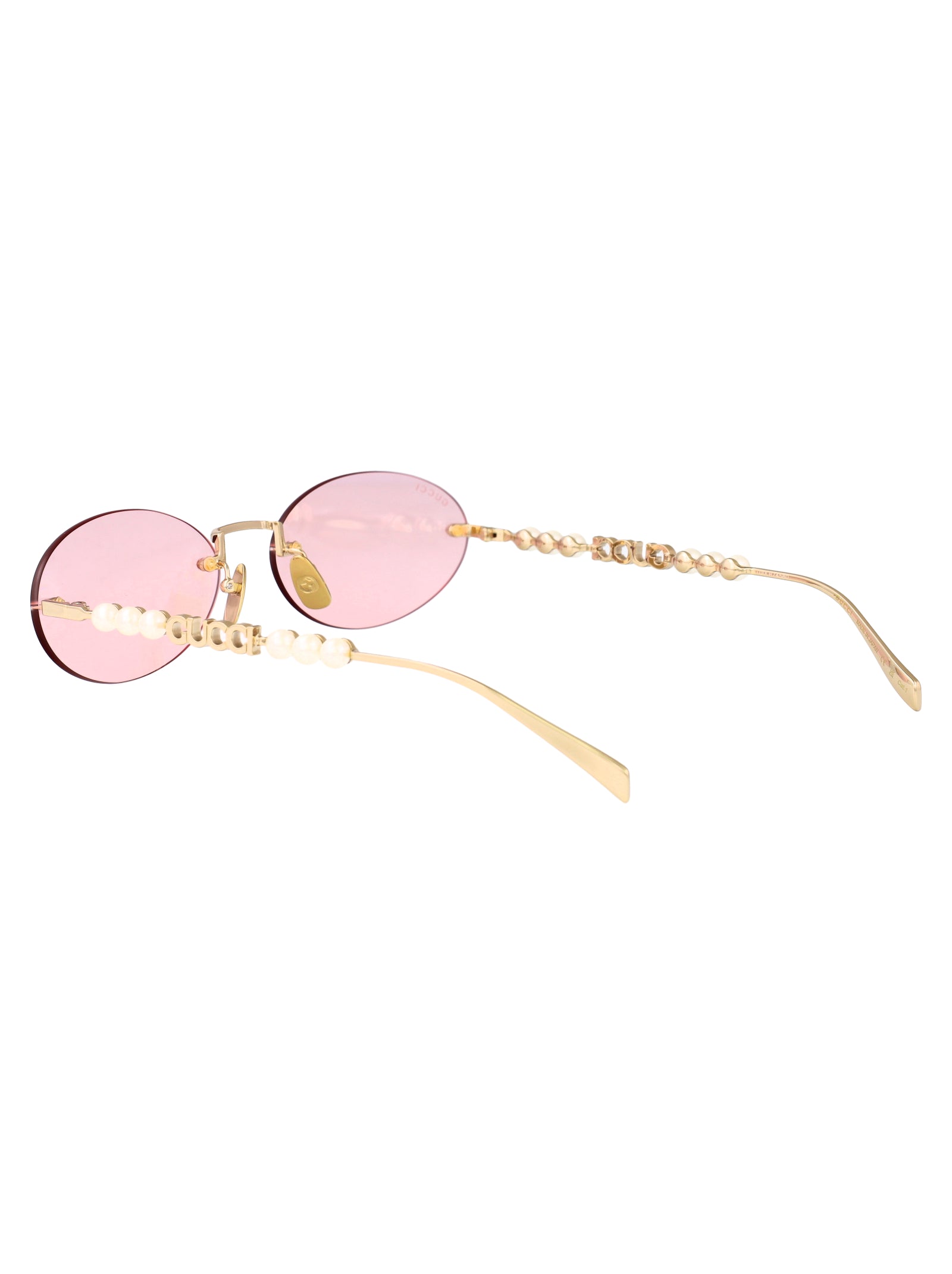 Gg1922s 004 Gold-gold-pink Metal Sunglasses