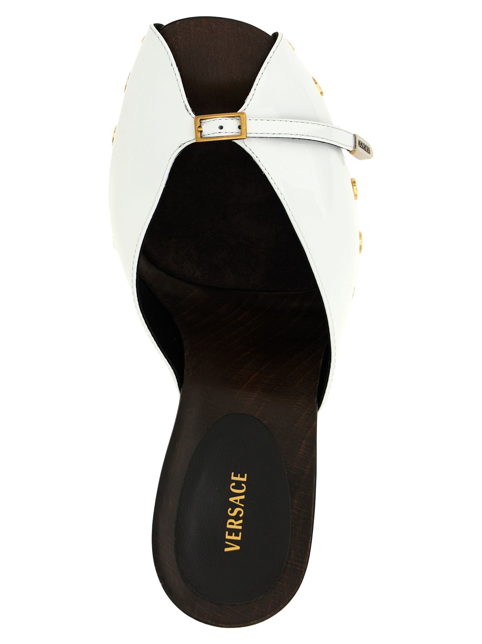 Sassi Clogs White/black Calfskin Leather (bos Taurus) Pumps