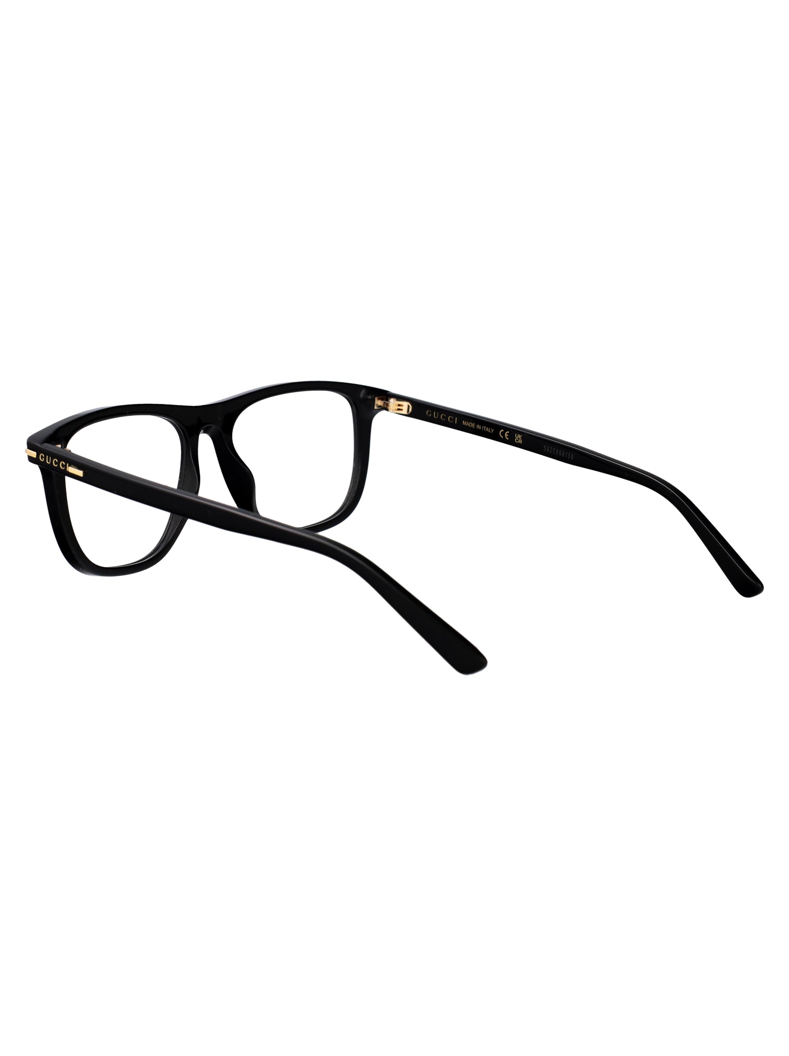 Gg2130o 001 Black-black-transparent Acetate Optical