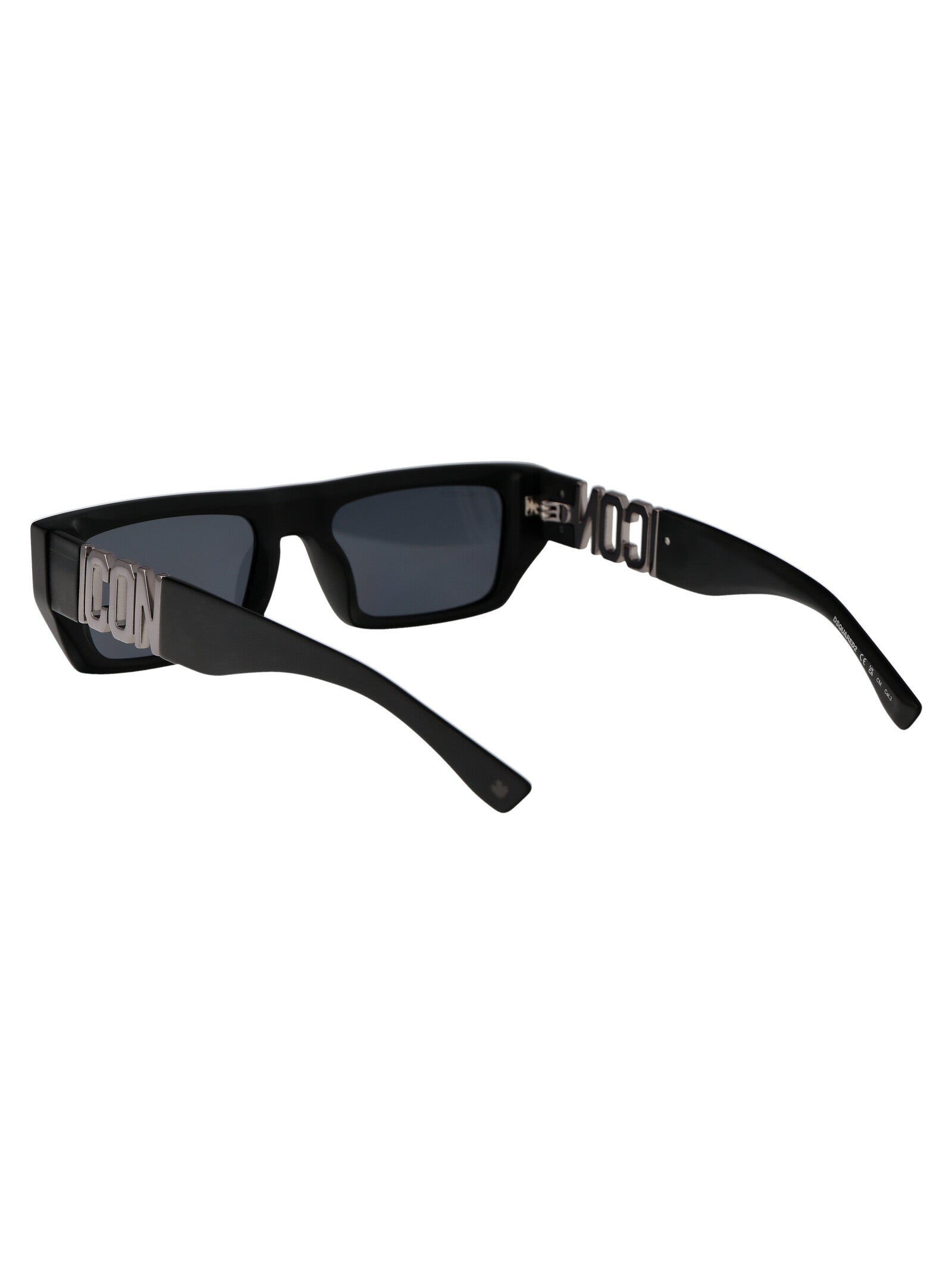 Icon 0011-S 003 Matte Black Acetate Sunglasses
