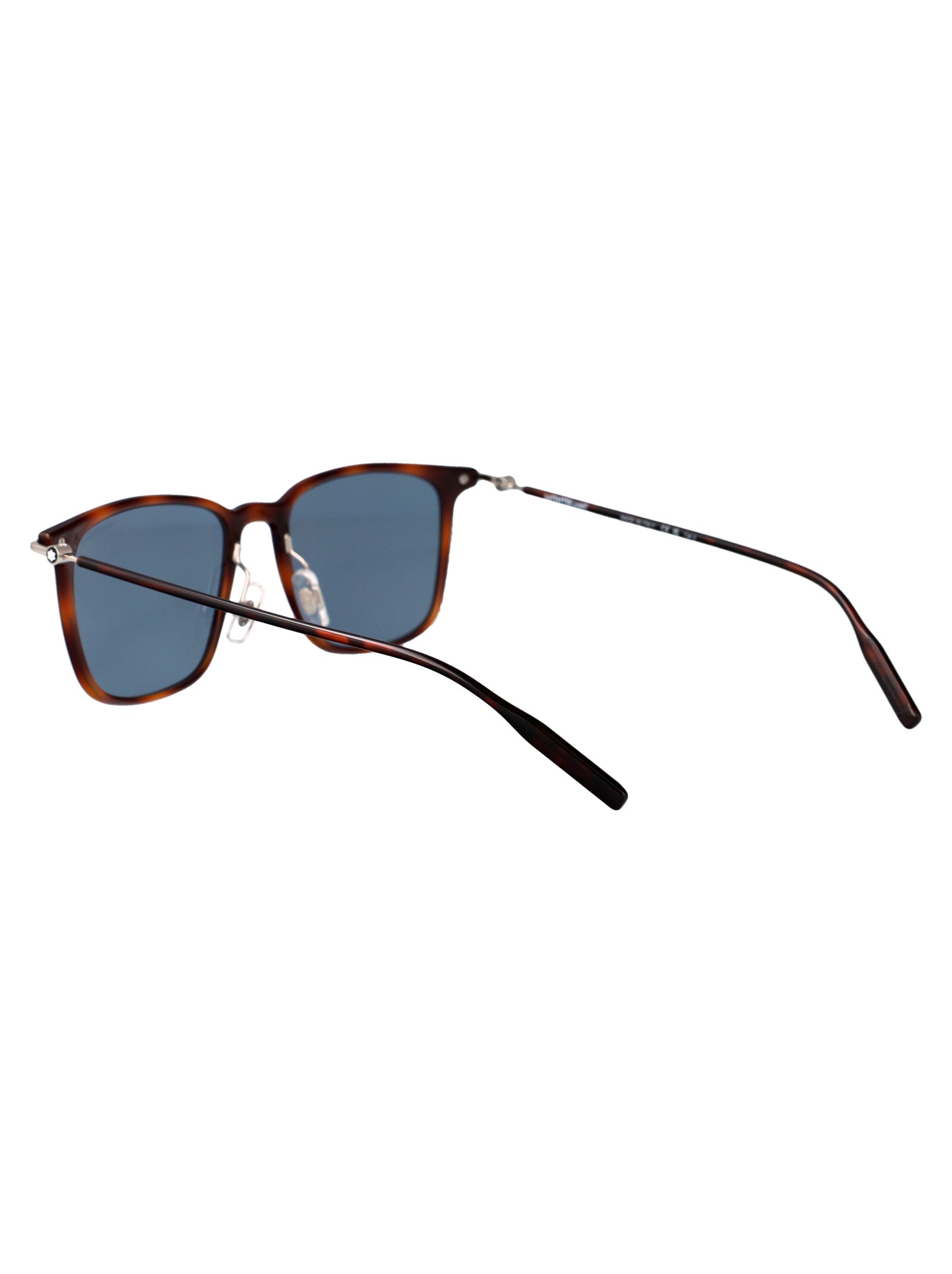 Mb0354s 004 Havana-silver-blue Metal Sunglasses