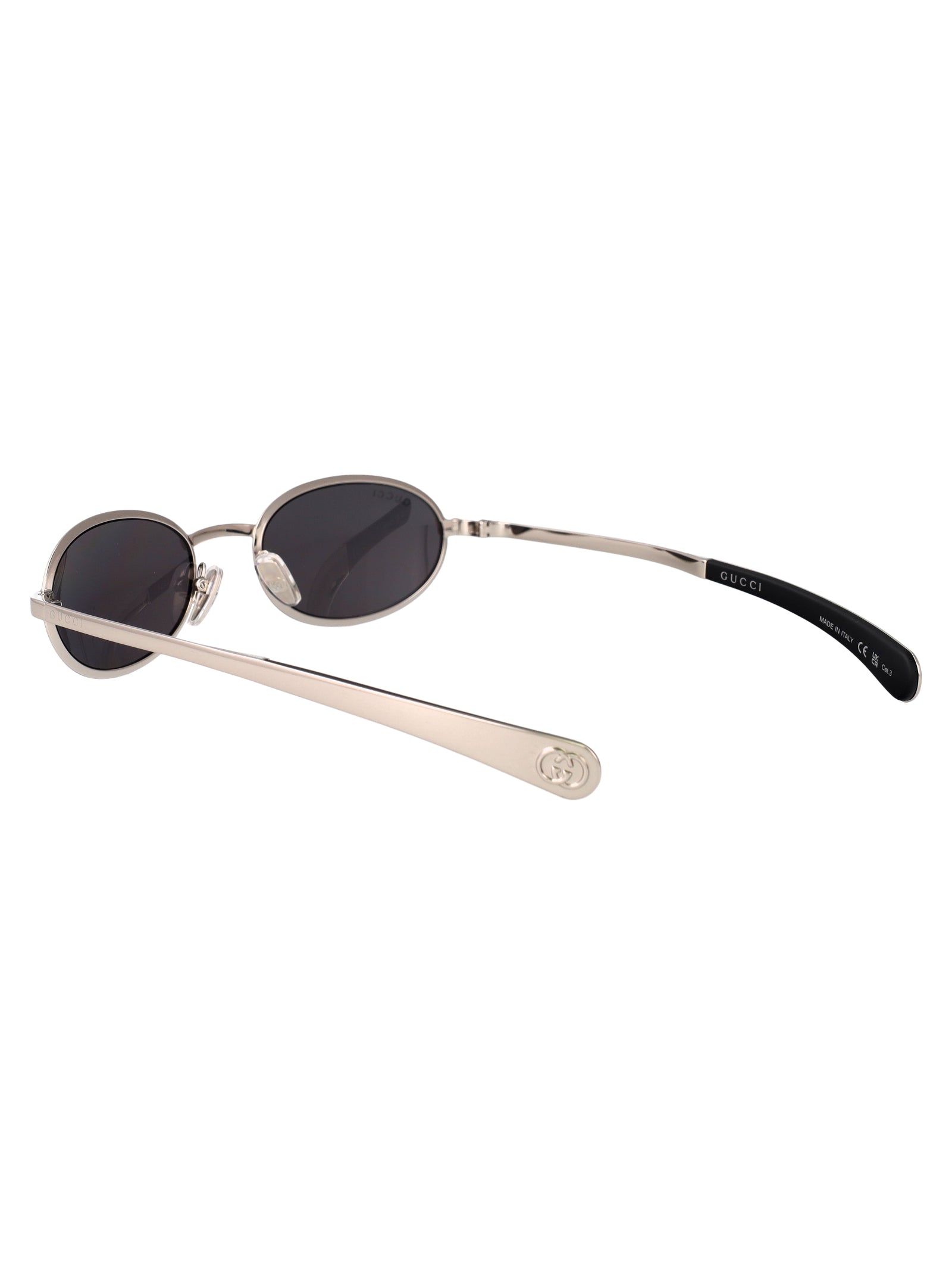 Gg1942s 002 Silver-silver-grey Metal Sunglasses