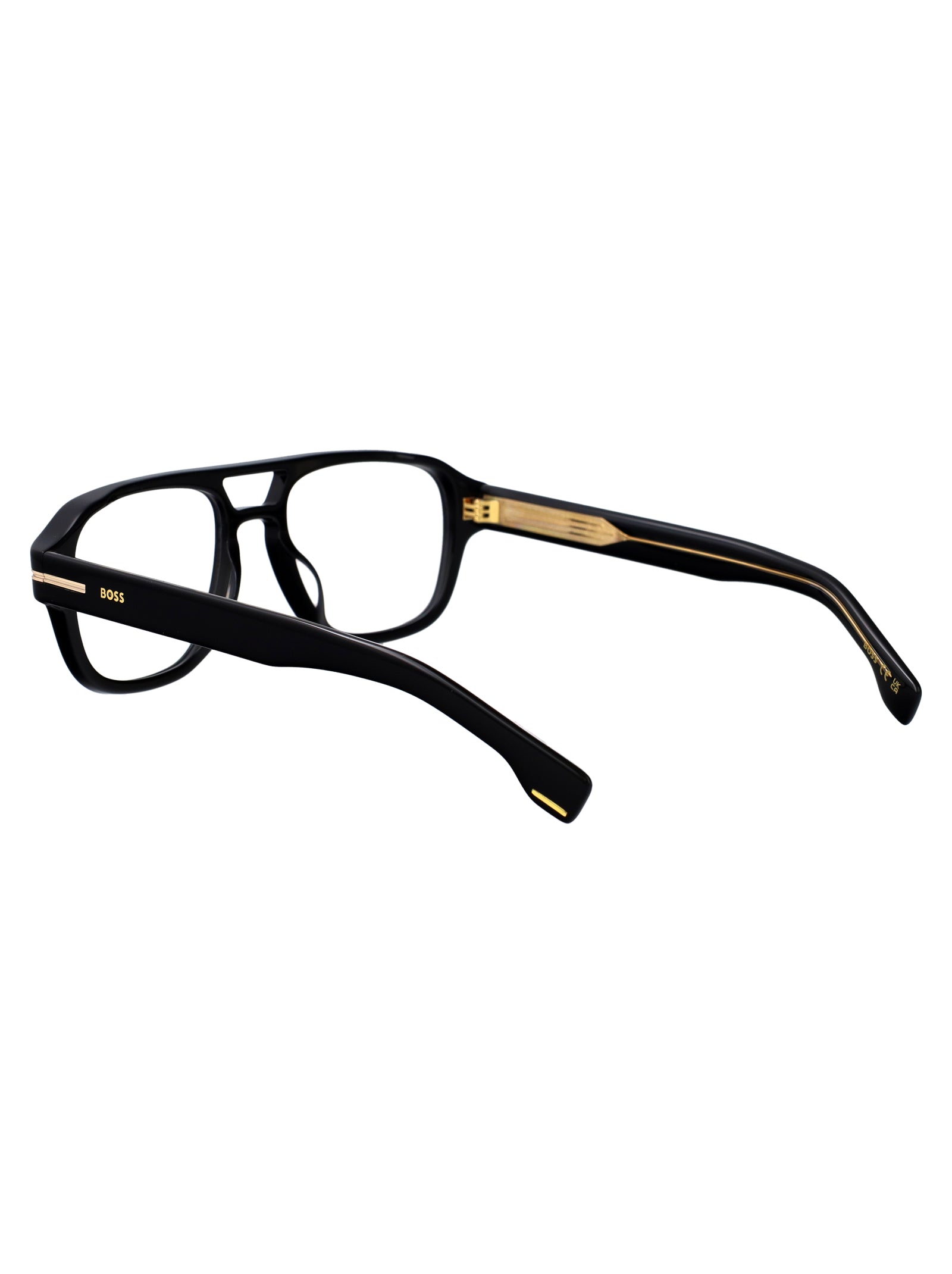 Boss 1854-G Black Acetate Optical