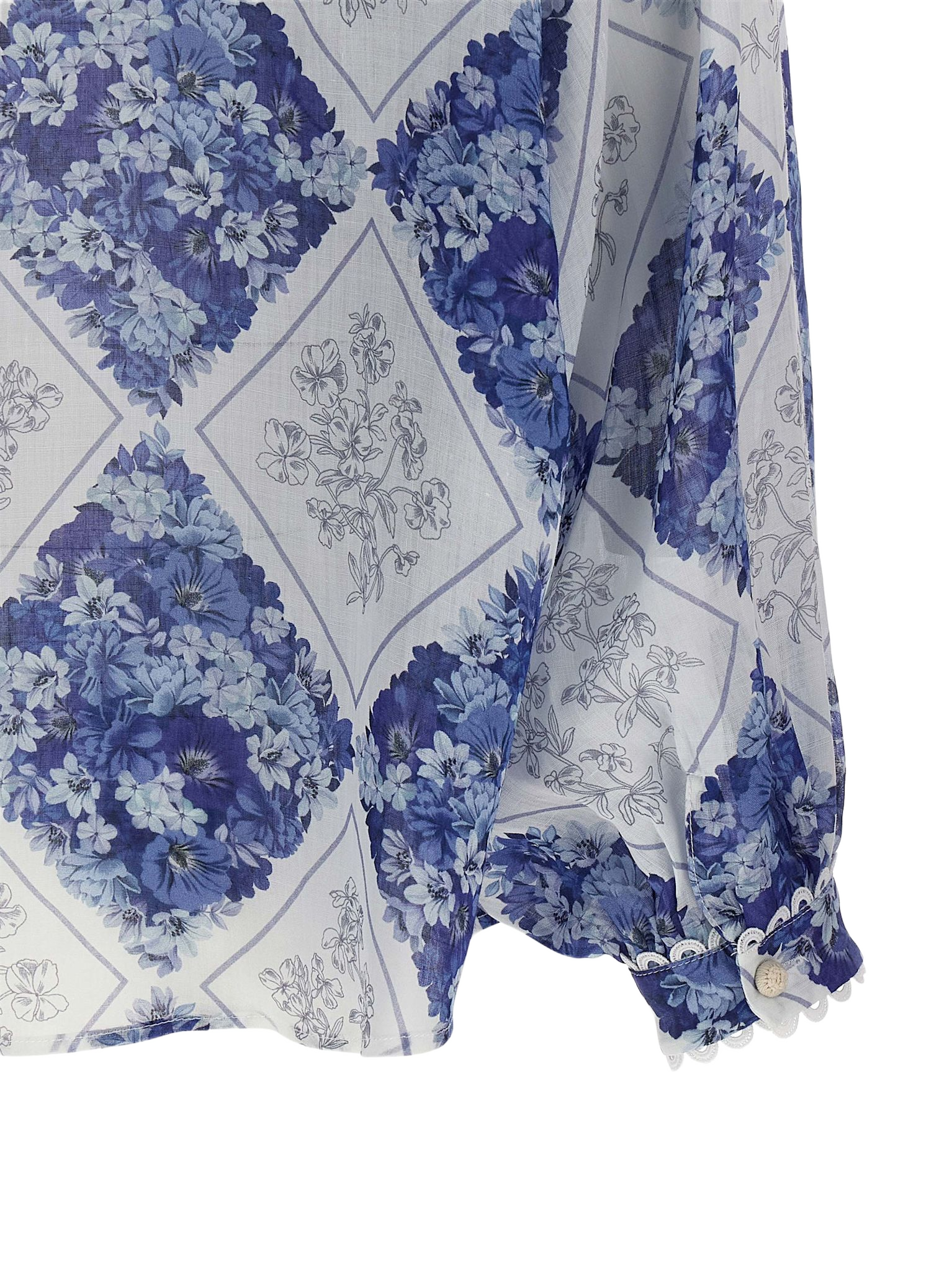Ramie shirt Multicolor Rays Shirt, Blouse