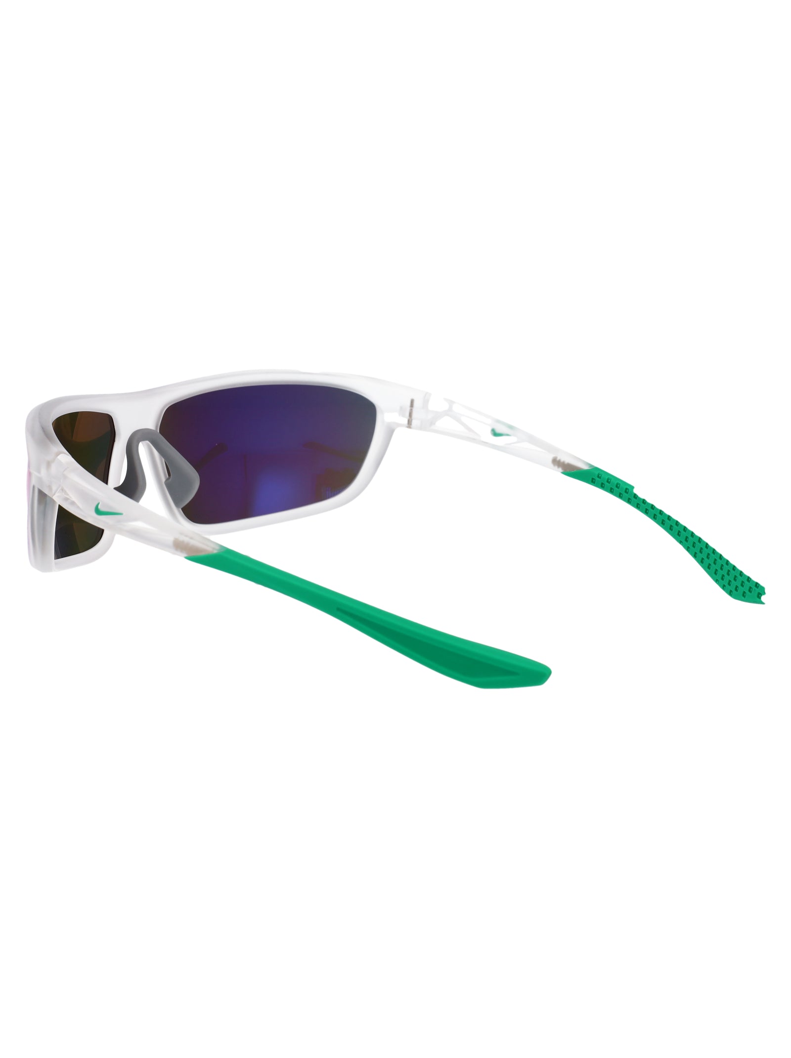 Nikewindtrackrunev24003 902 Matte Clear / Green Mirror Injected Sunglasses