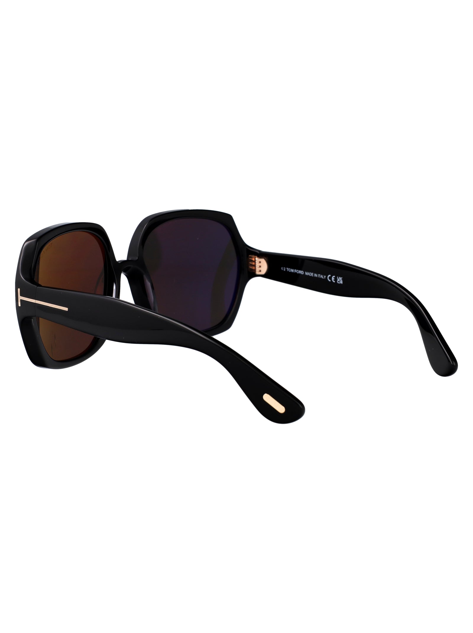 Ft1221 01a Nero Lucido / Fumo Acetate Sunglasses