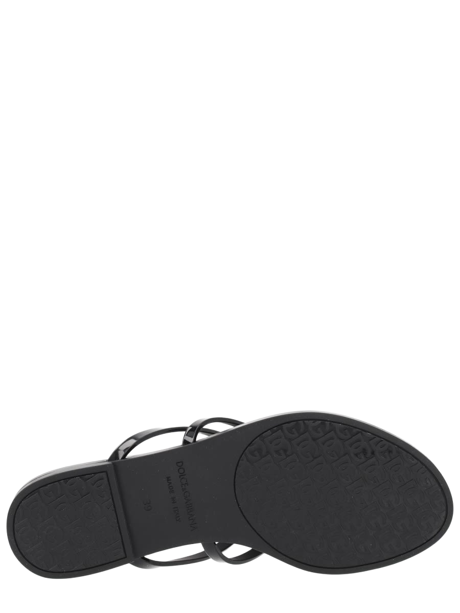 Slide With Logo Black Tpu Sandal