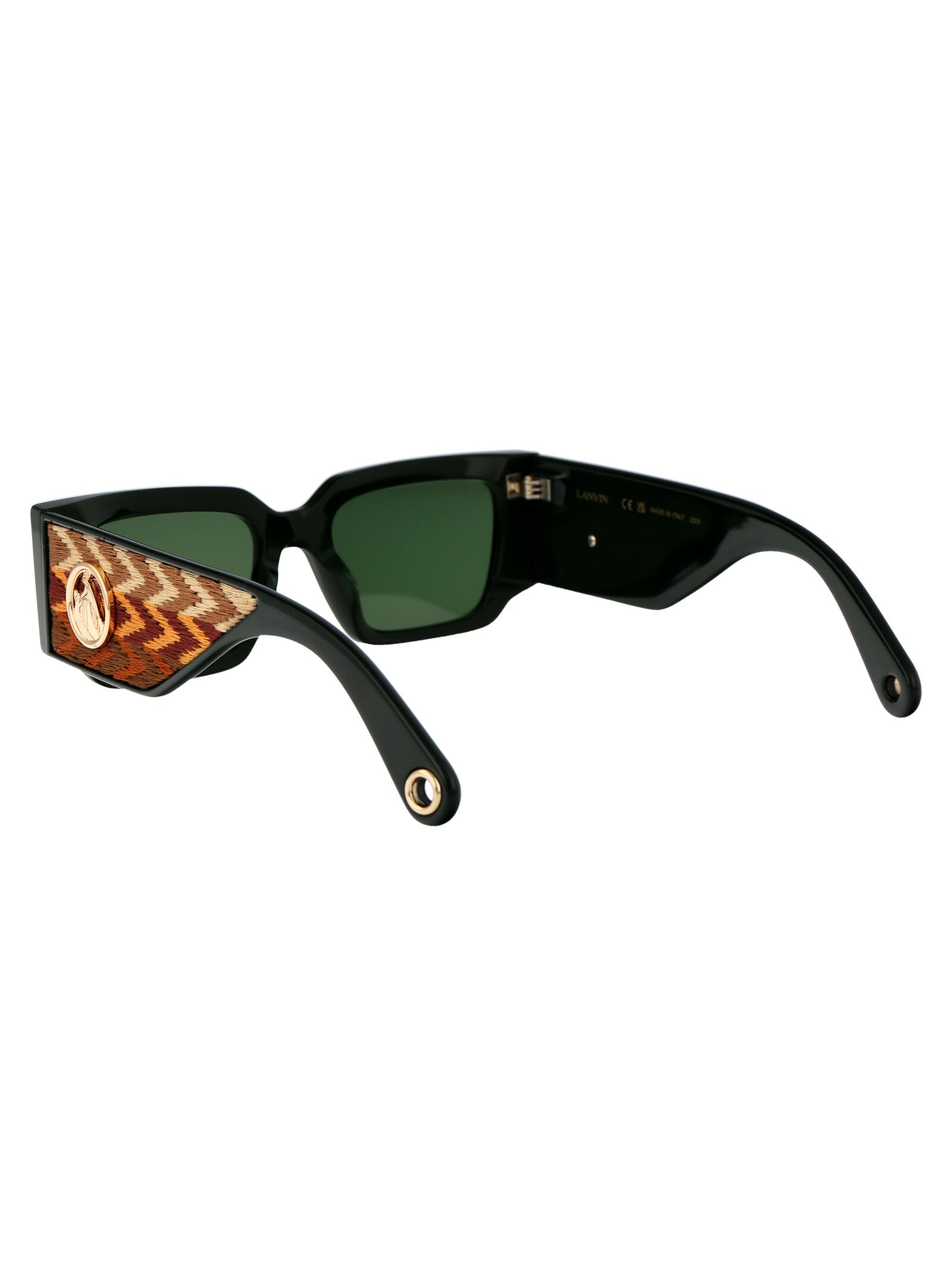 Lnv639s 318 Dark Green Acetate Sunglasses