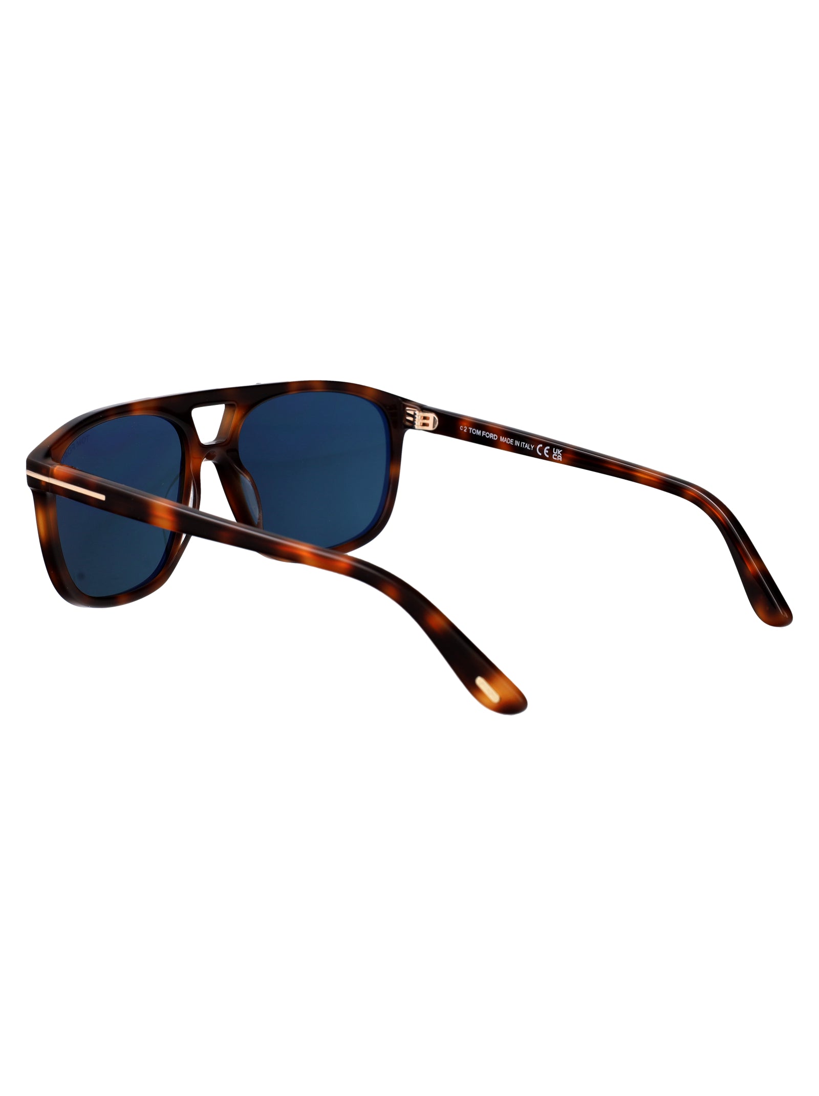 Ft1338 53v Avana Bionda / Blu Acetate Sunglasses