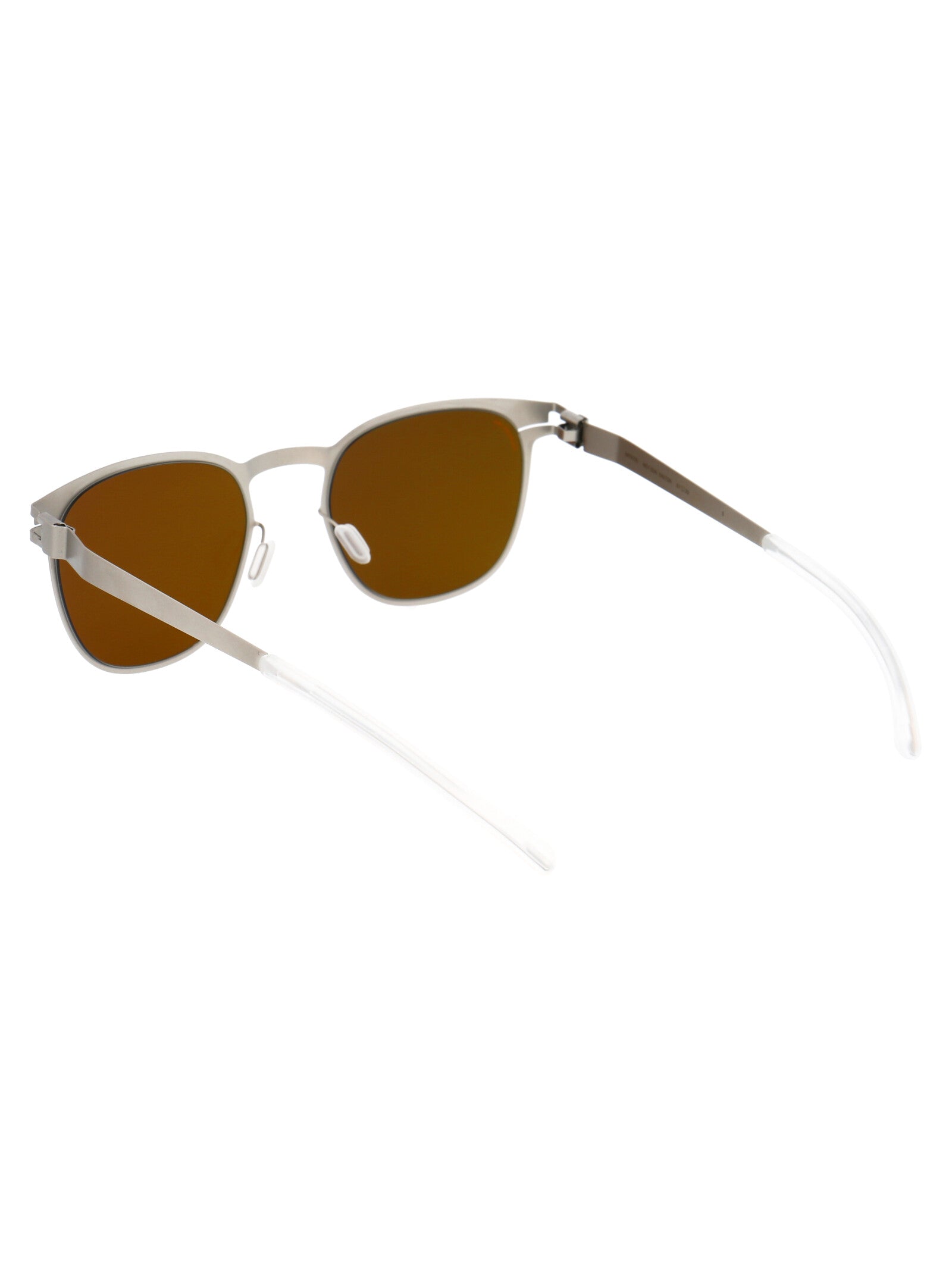Matte Silver Metal Sunglasses