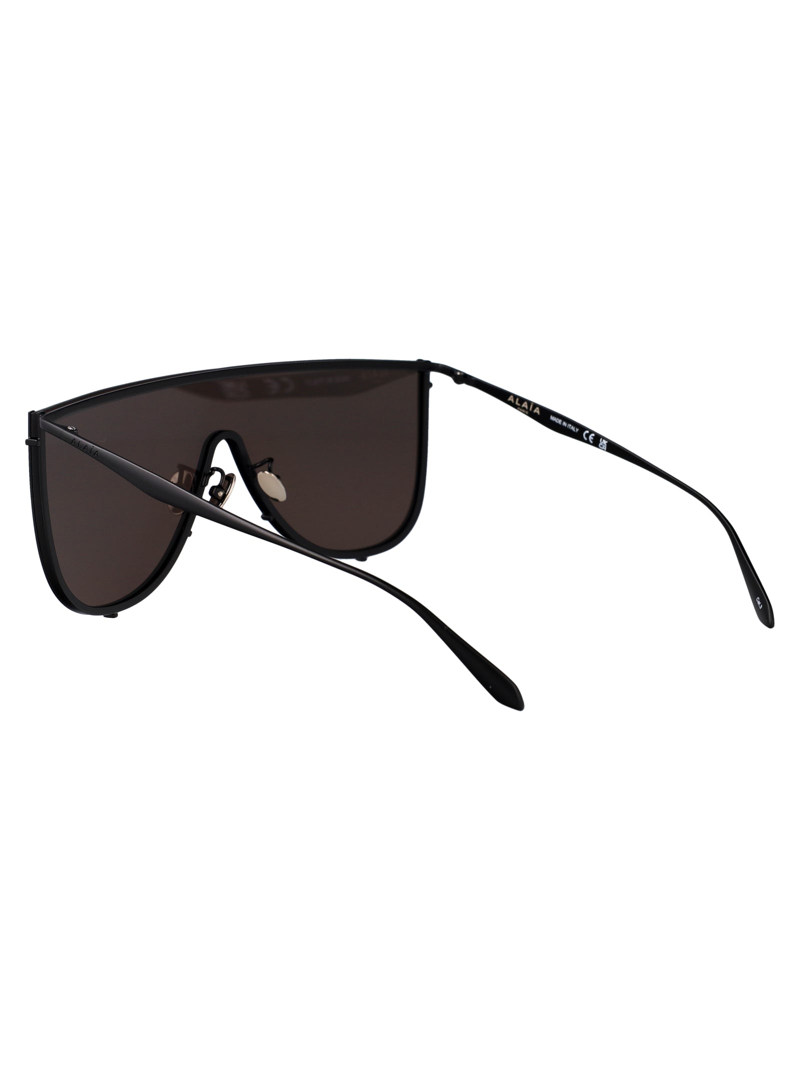 Aa0094s 001 Black-black-grey Metal Sunglasses