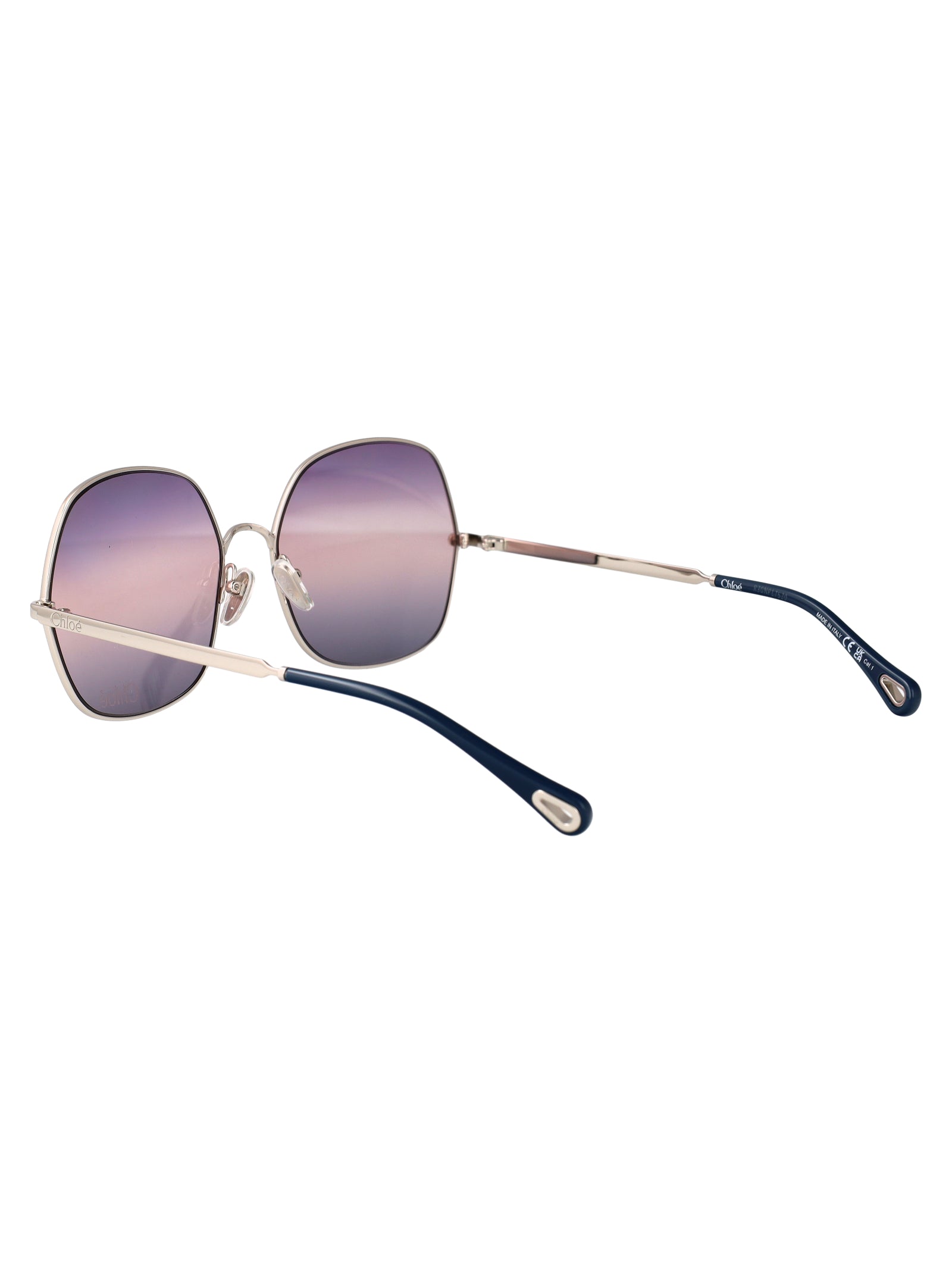Ch0282s 003 Silver-silver-violet Metal Sunglasses