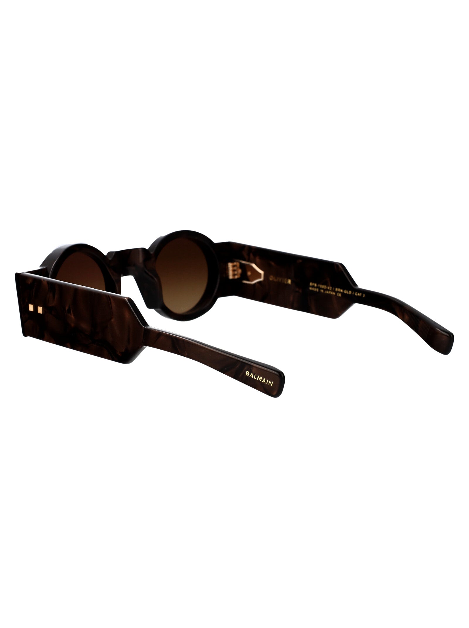 Bps-159d-42 159d Brn - Gld Acetate Sunglasses