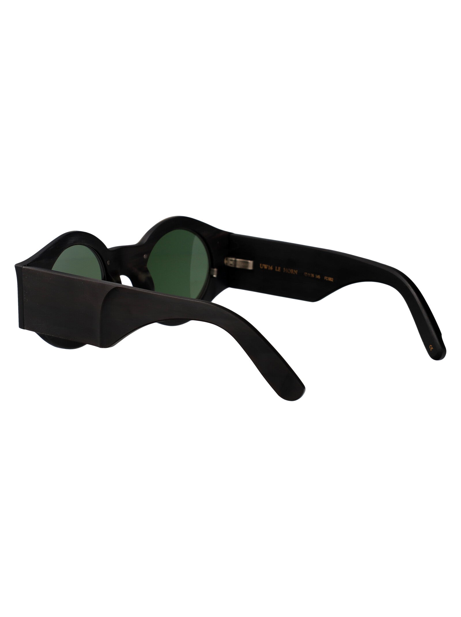 502987 Black And White Horn Sunglasses