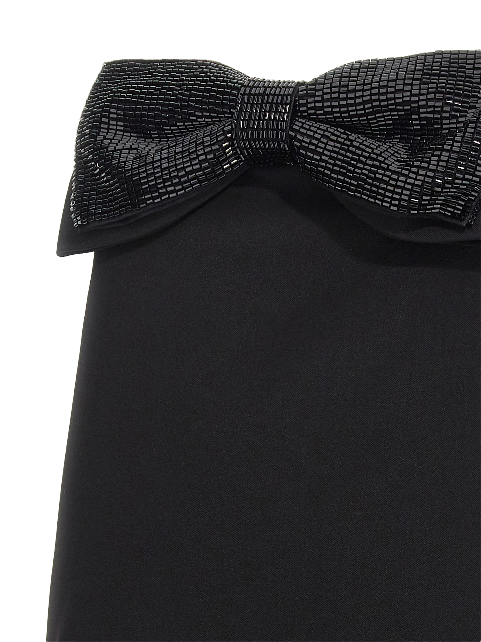 Black Crepe Bandeau Mini dress Polyester
