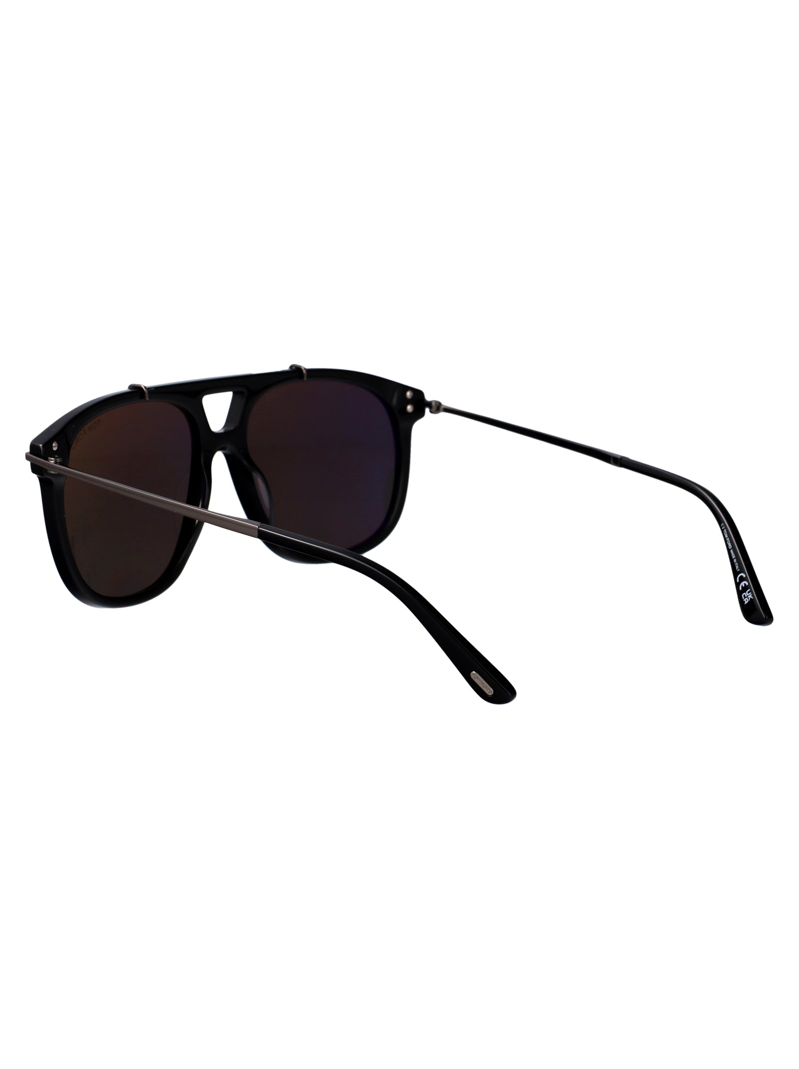 Ft1306 01a Nero Lucido / Fumo Acetate Sunglasses