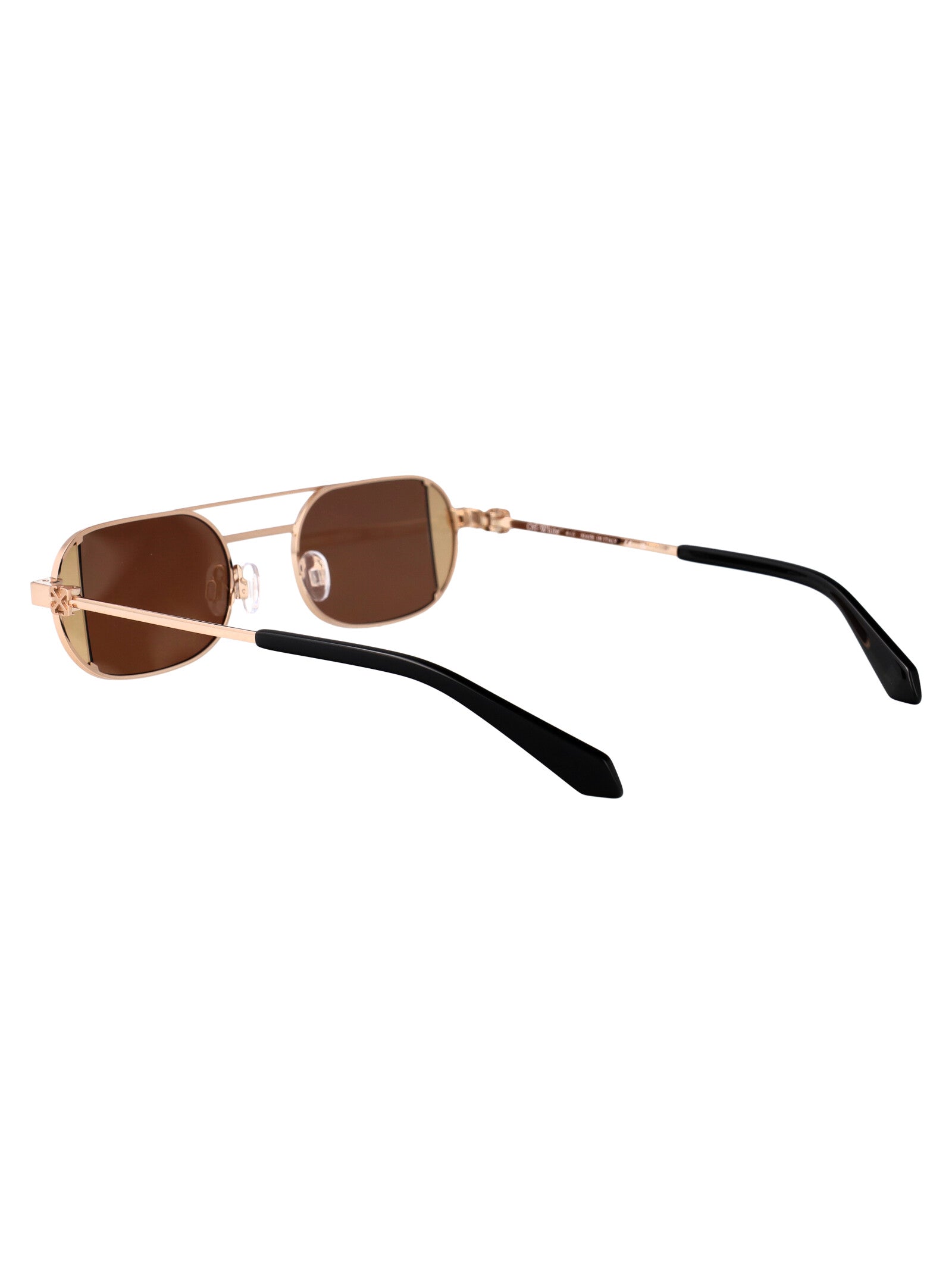 Oeri14hs25met0017664 7664 Gold Brown Acetate + Metal Sunglasses