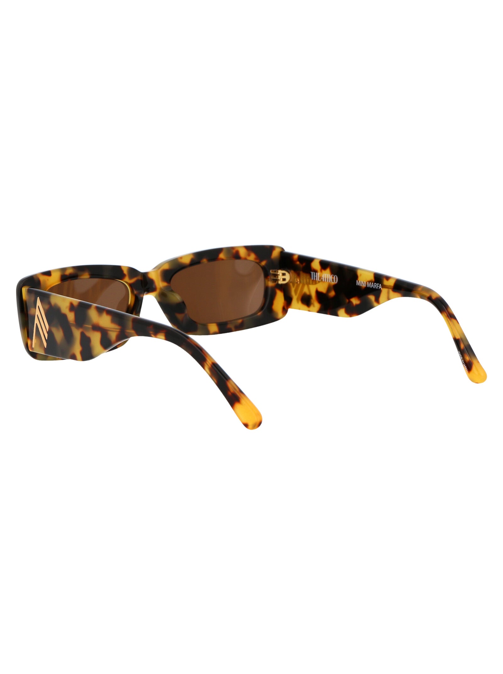 Attico16c14sun C14 T-shell/yellowgold/brown Acetate Sunglasses