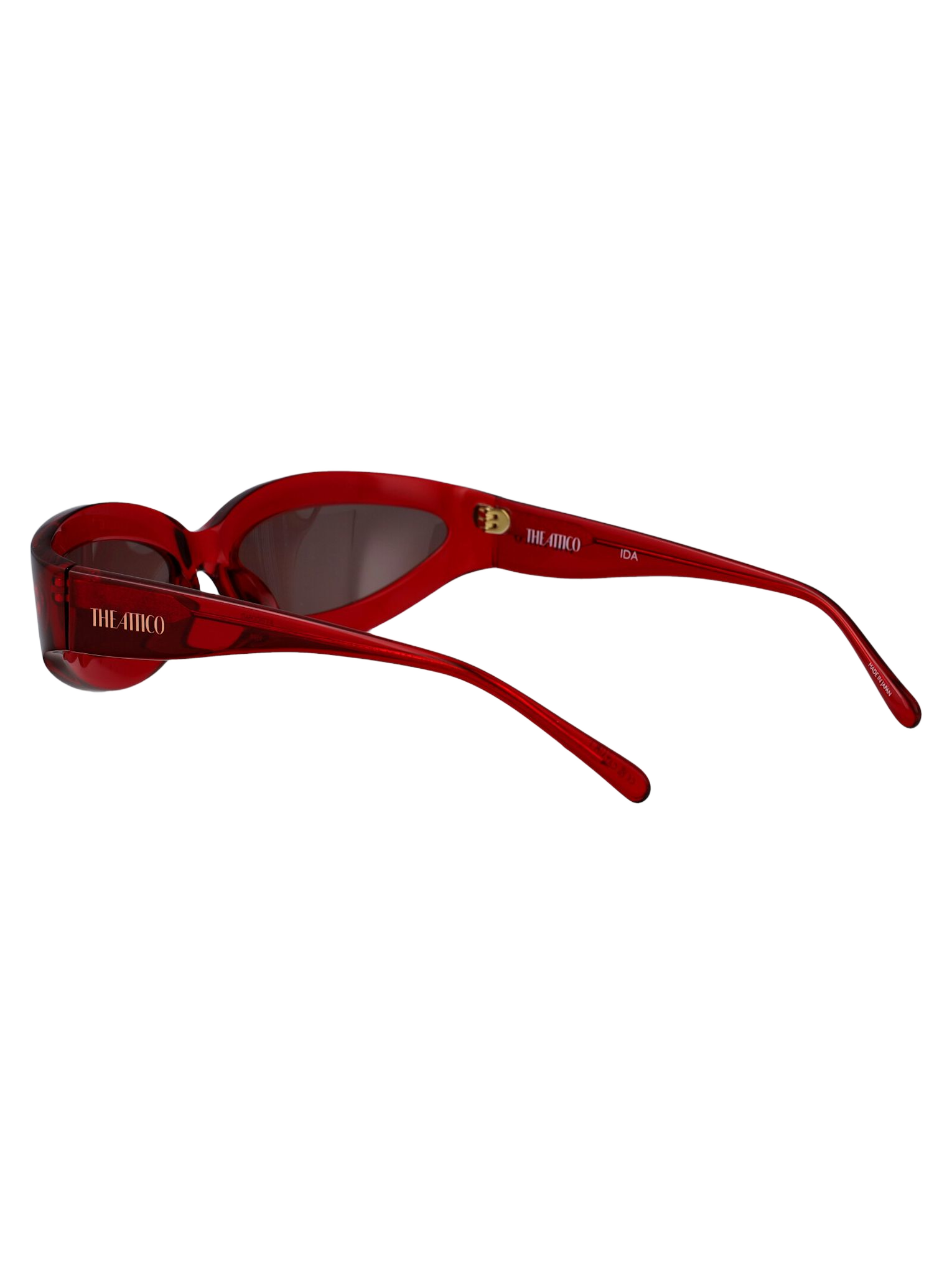 Attico56c2sun Red/yellowgold/brown Acetate Sunglasses