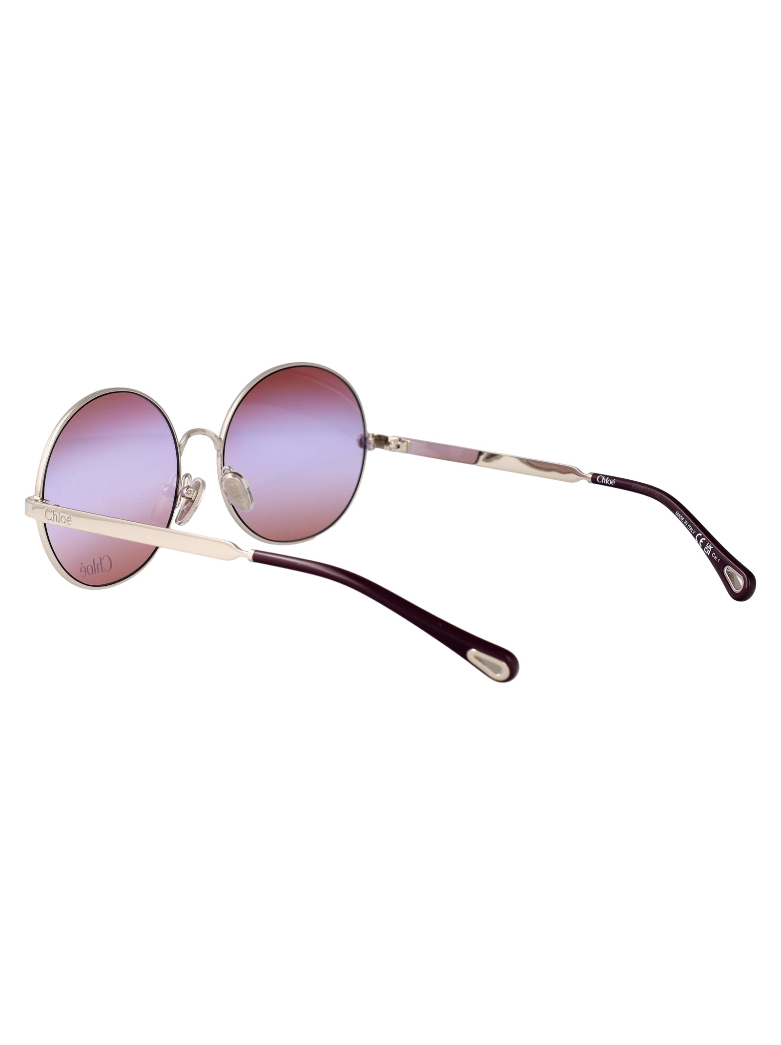 Ch0281s 003 Silver-silver-red Metal Sunglasses