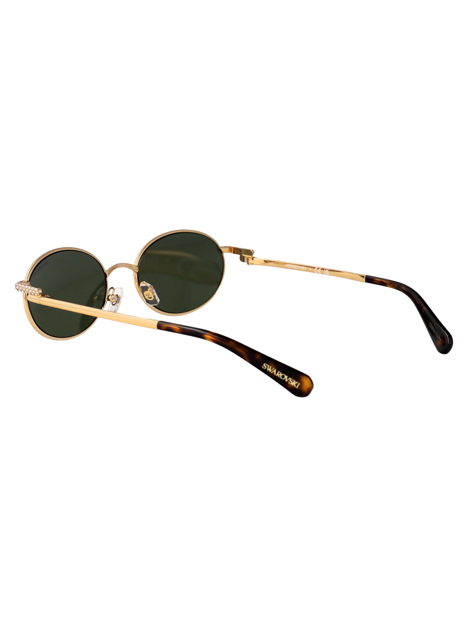 0sk7033 Gold Metal Sunglasses