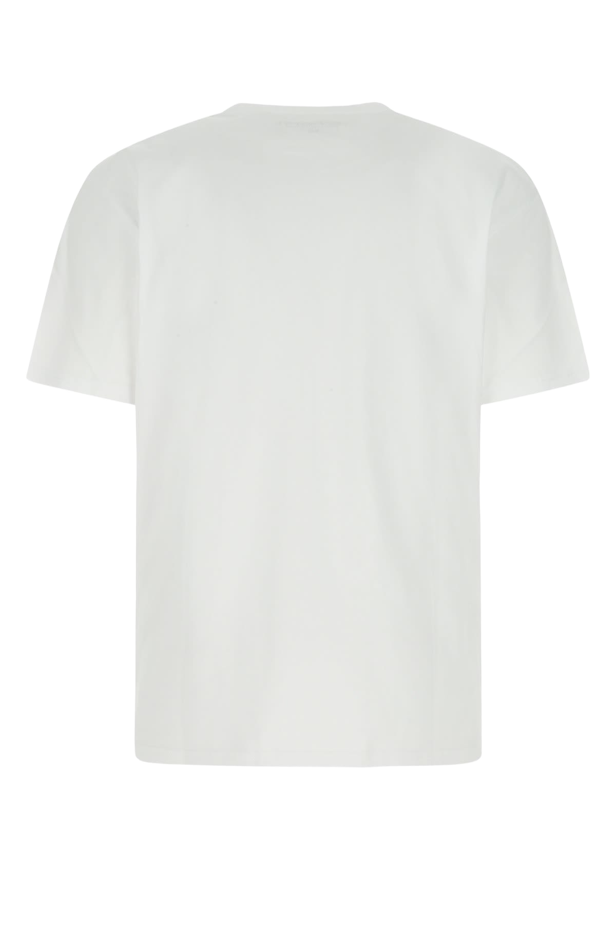 White Cotton S-S Chase T-Shirt Blk Combed Single Jersey