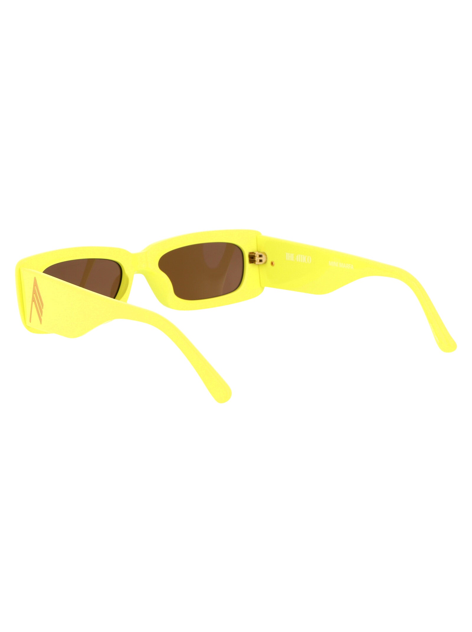 Attico16c12sun C12 Lemon/yellowgold/brown Acetate Sunglasses