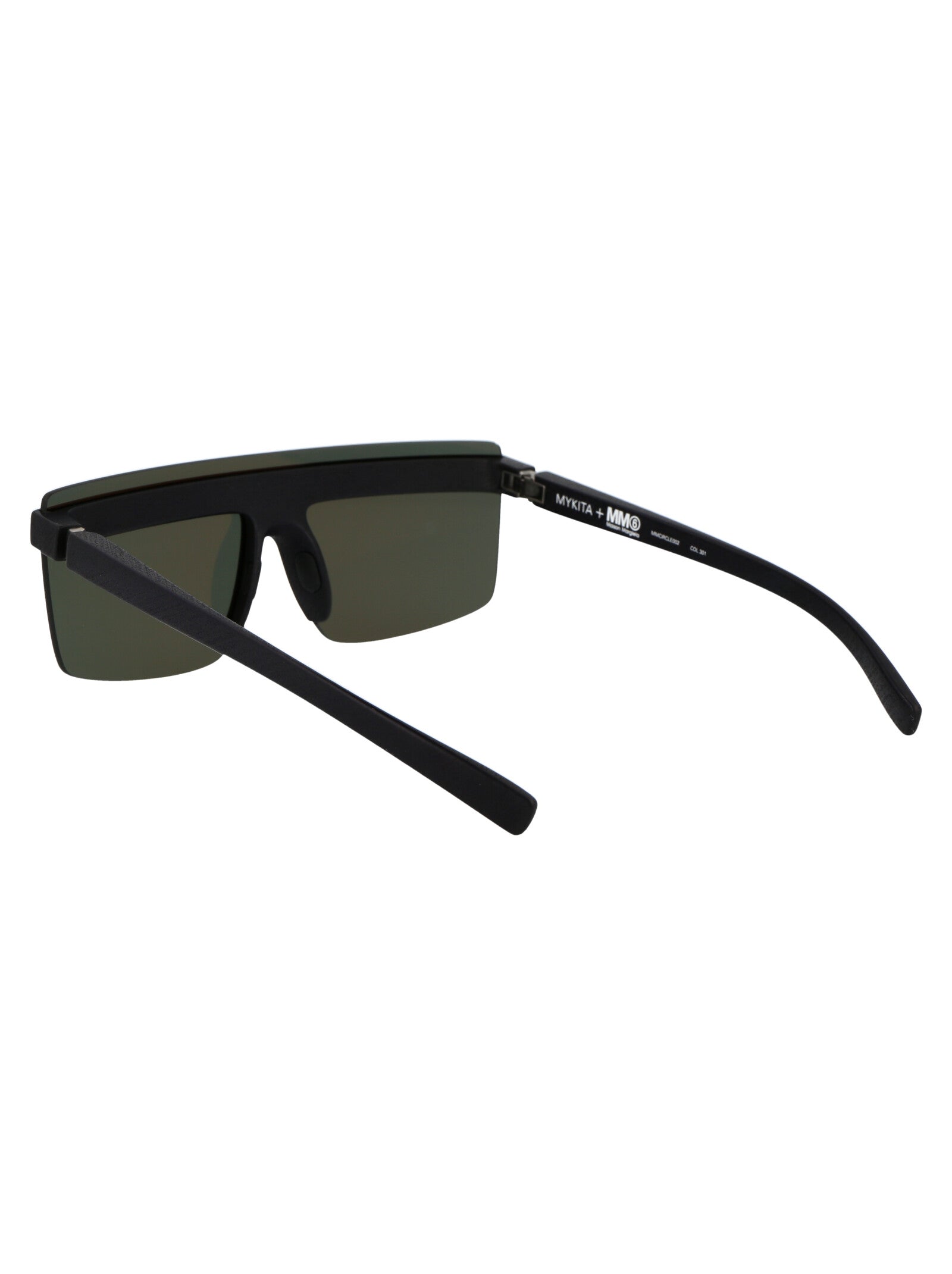 Mmcircle002 301 Md1 Pitch Black | Ir/f Shield Acetate Sunglasses