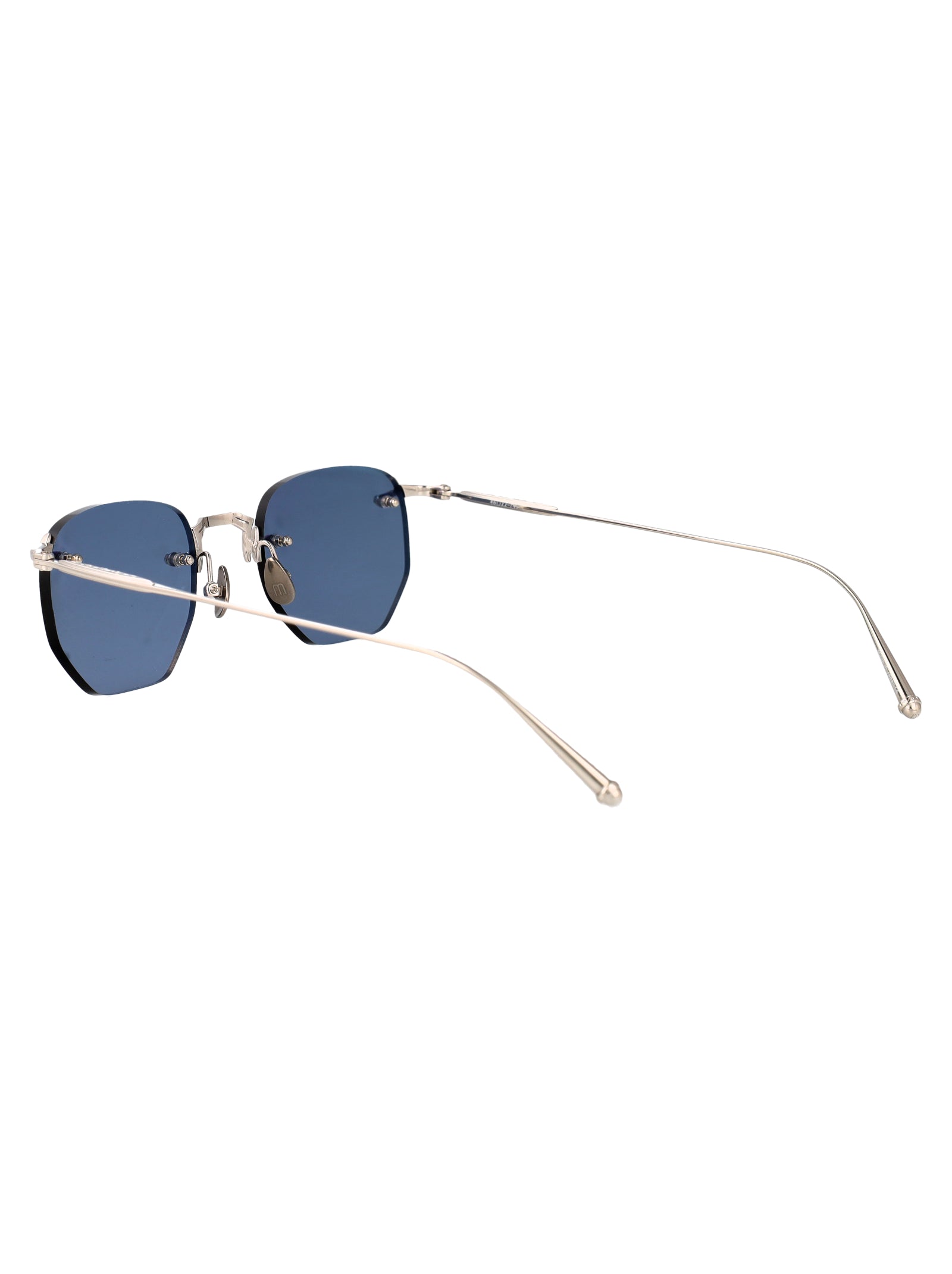 Palladium White Cobalt Blue Metal Sunglasses