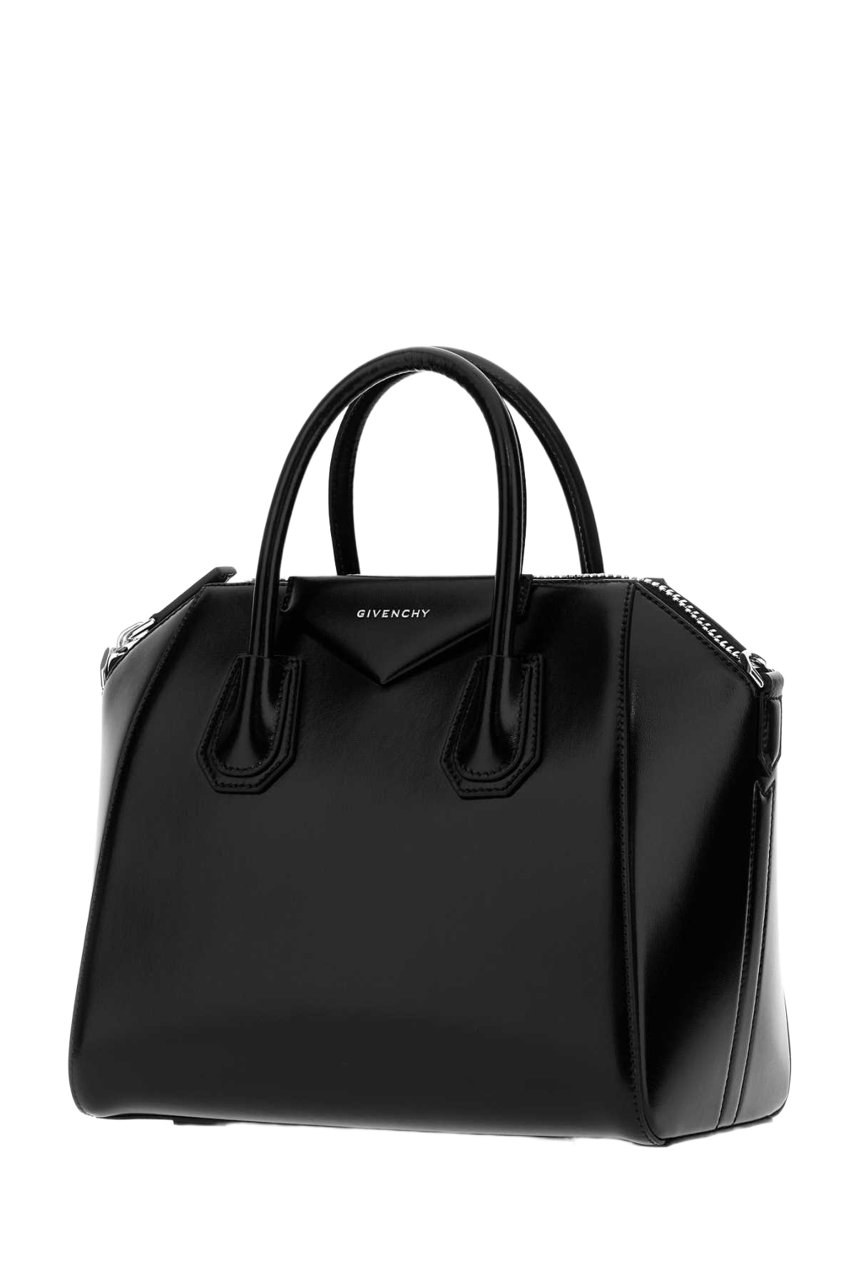 Black Leather Small Antigona Handbag Clutch