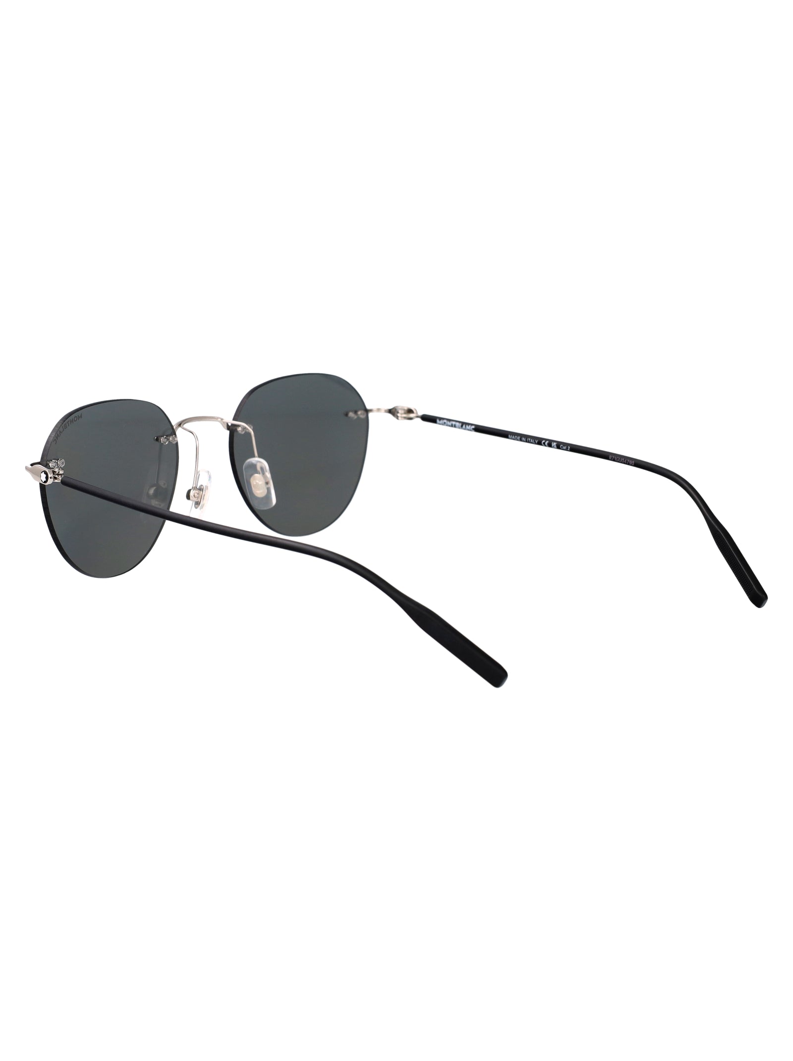 Silver-silver-grey Metal Sunglasses